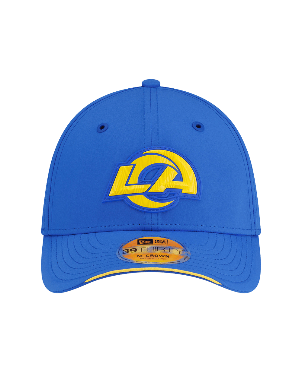 New Era Caps Los Angeles Rams New Era NFL 26 Sideline 39THIRTY M-Crown Stretch-Fit Hat - Blue