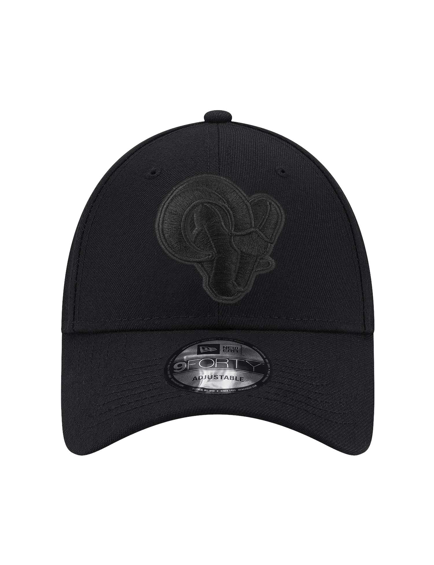 New Era Caps Los Angeles Rams New Era NFL Black On Black 9FORTY Snapback Hat