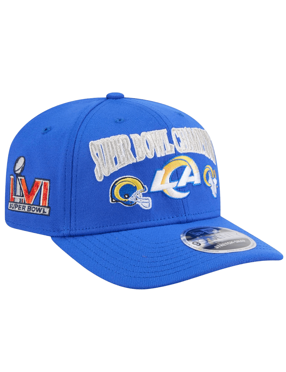 New Era Caps OSFM Los Angeles Rams New Era NFL Champs History 9SEVENTY Stretch Snapback Hat