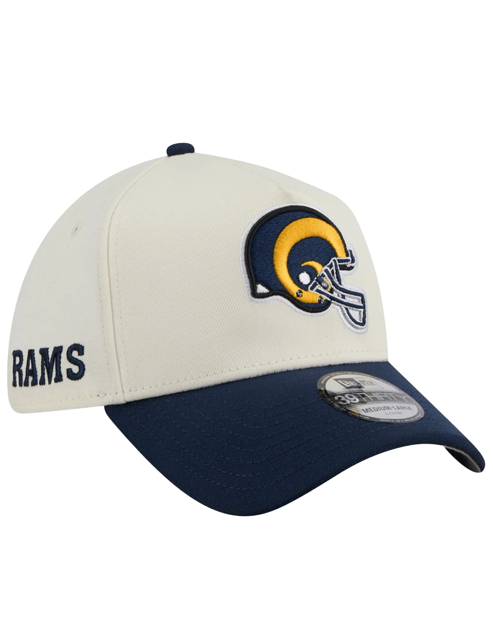 New Era Caps Los Angeles Rams New Era NFL Historic 39THIRTY A-Frame Stretch-Fit Hat - Chrome