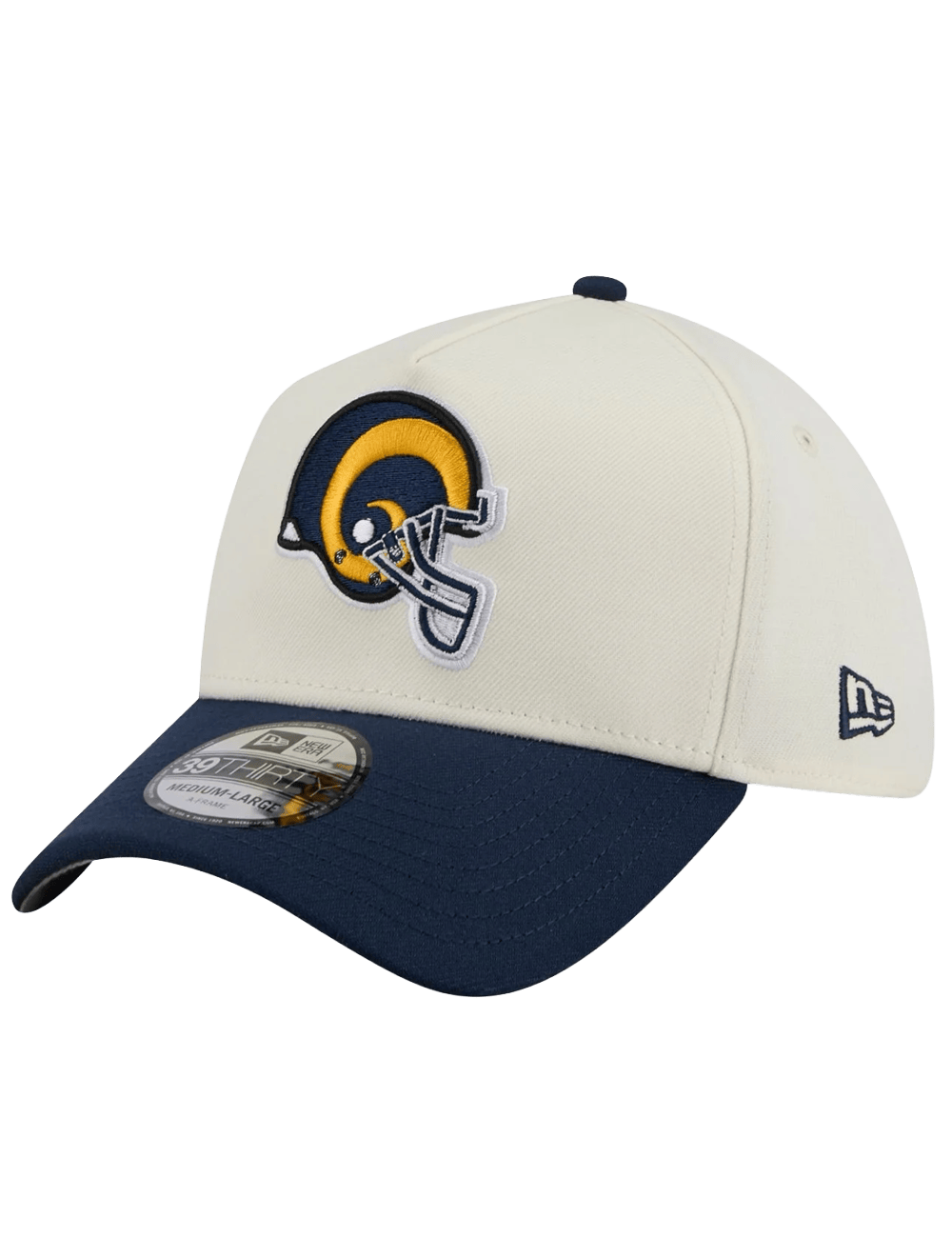 New Era Caps Los Angeles Rams New Era NFL Historic 39THIRTY A-Frame Stretch-Fit Hat - Chrome