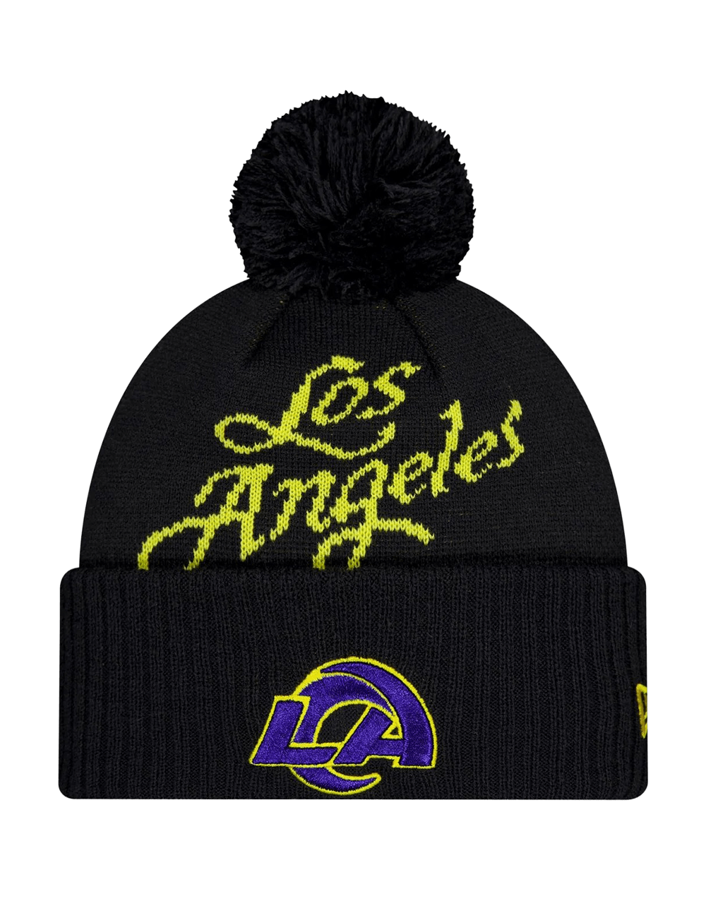 New Era Beanies Los Angeles Rams New Era NFL Rivalries Pom Knit Beanie