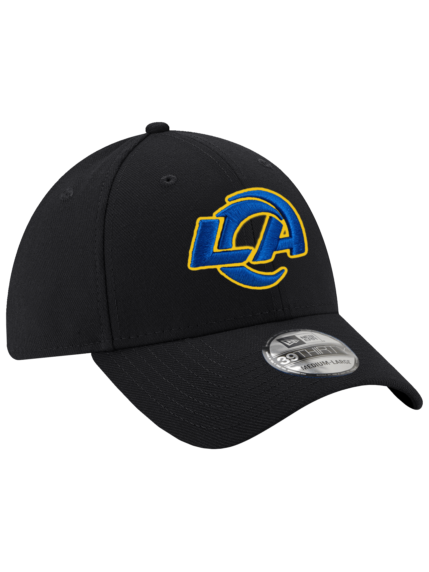 New Era Caps Los Angeles Rams New Era NFL Team 39THIRTY Stretch-Fit Hat - Black