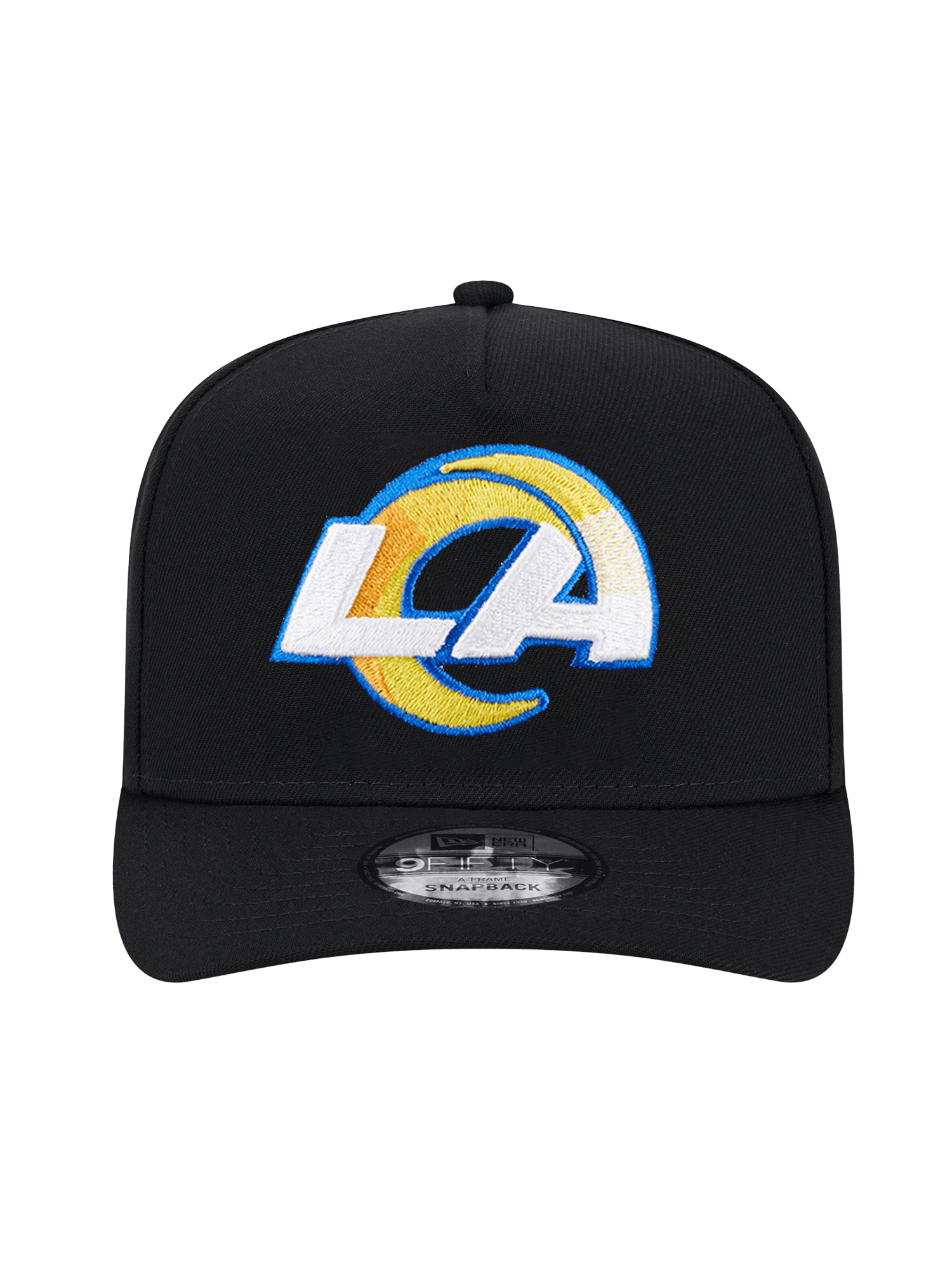 New Era Caps Los Angeles Rams New Era NFL Team 9FIFTY A-Frame Pre-Curved Snapback Hat - Black