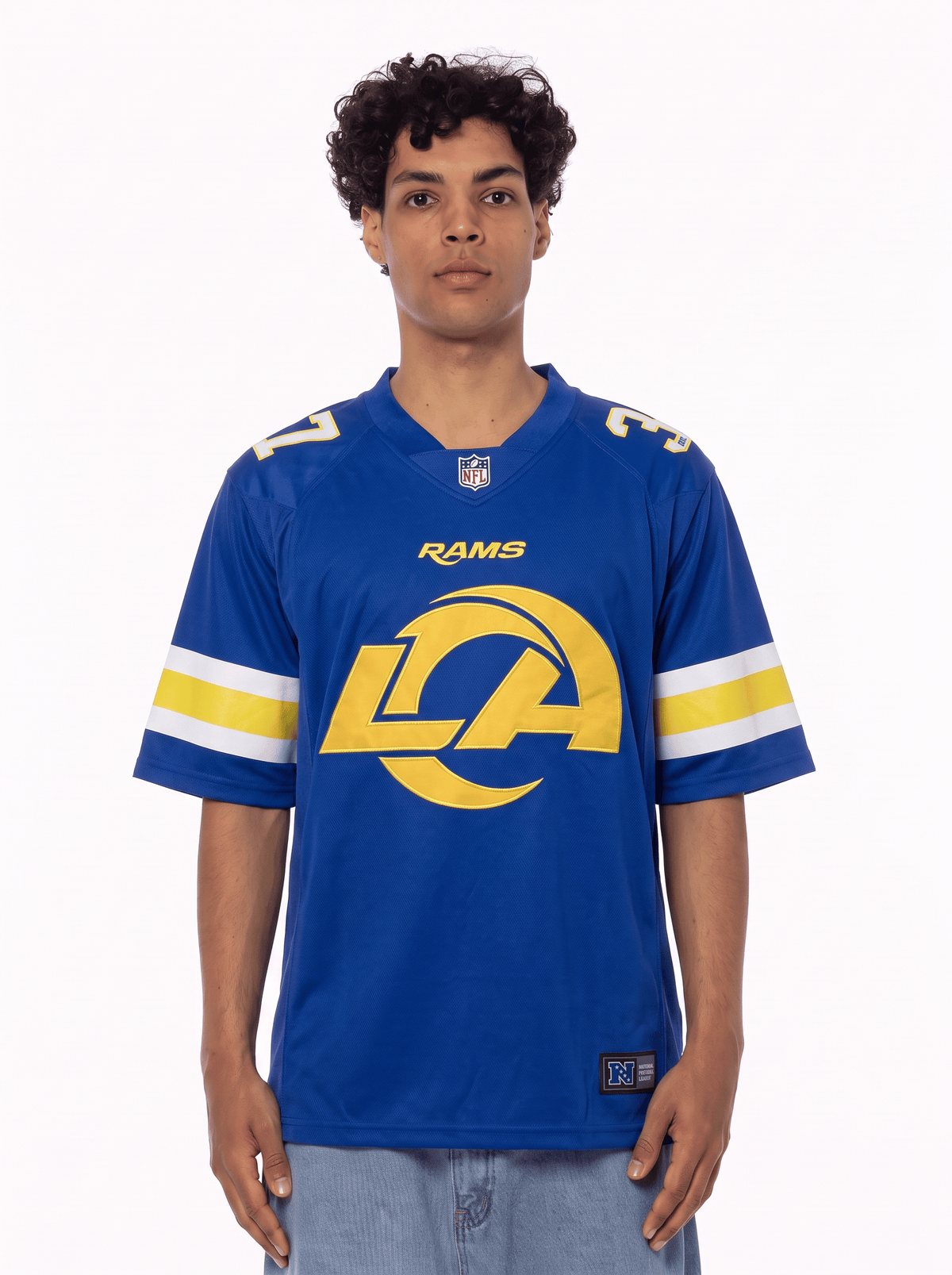 Majestic Athletic Jerseys Los Angeles Rams NFL Team Foundation Mesh Jersey - Blue