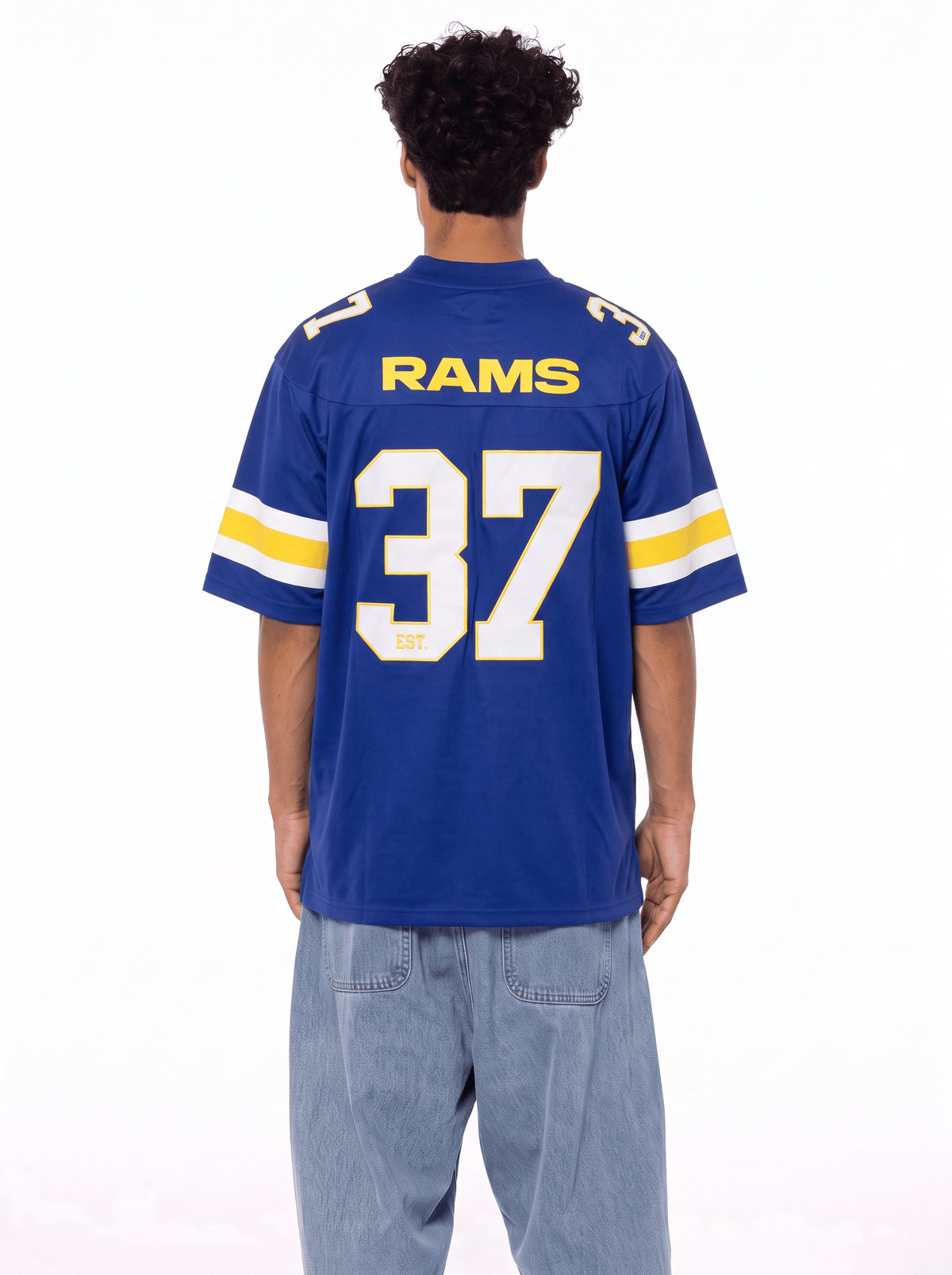 Majestic Athletic Jerseys Los Angeles Rams NFL Team Foundation Mesh Jersey - Blue