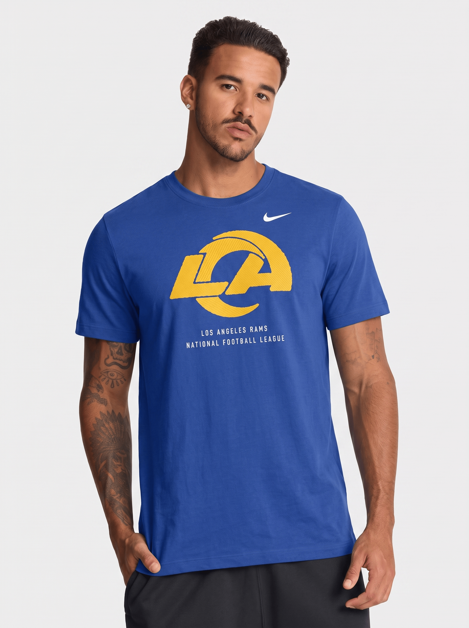 Nike T-Shirts Los Angeles Rams Nike NFL Property Of Cotton T-Shirt - Blue