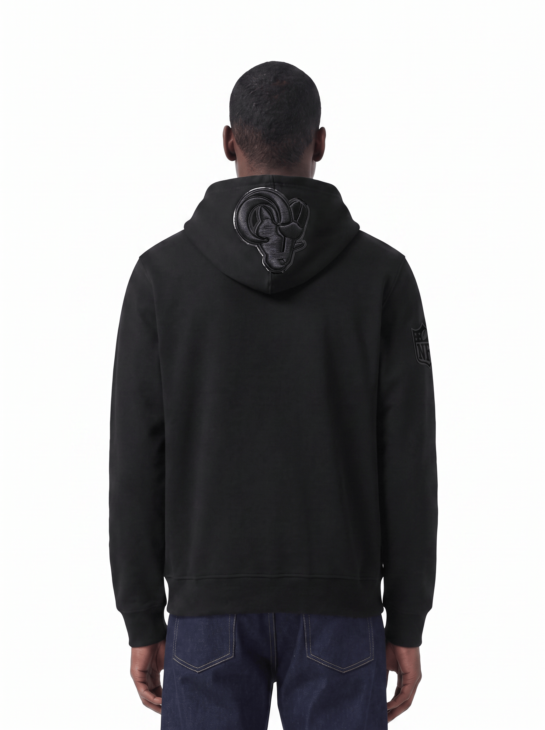 Pro Standard Jumpers Los Angeles Rams Pro Standard NFL Triple Black Pullover Hoodie - Black