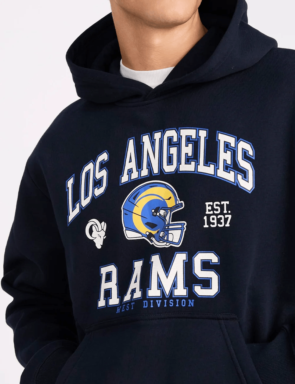 Russell Athletic Jumpers Los Angeles Rams Russell Athletic NFL Retro Arch Hoodie Jumper - Navy