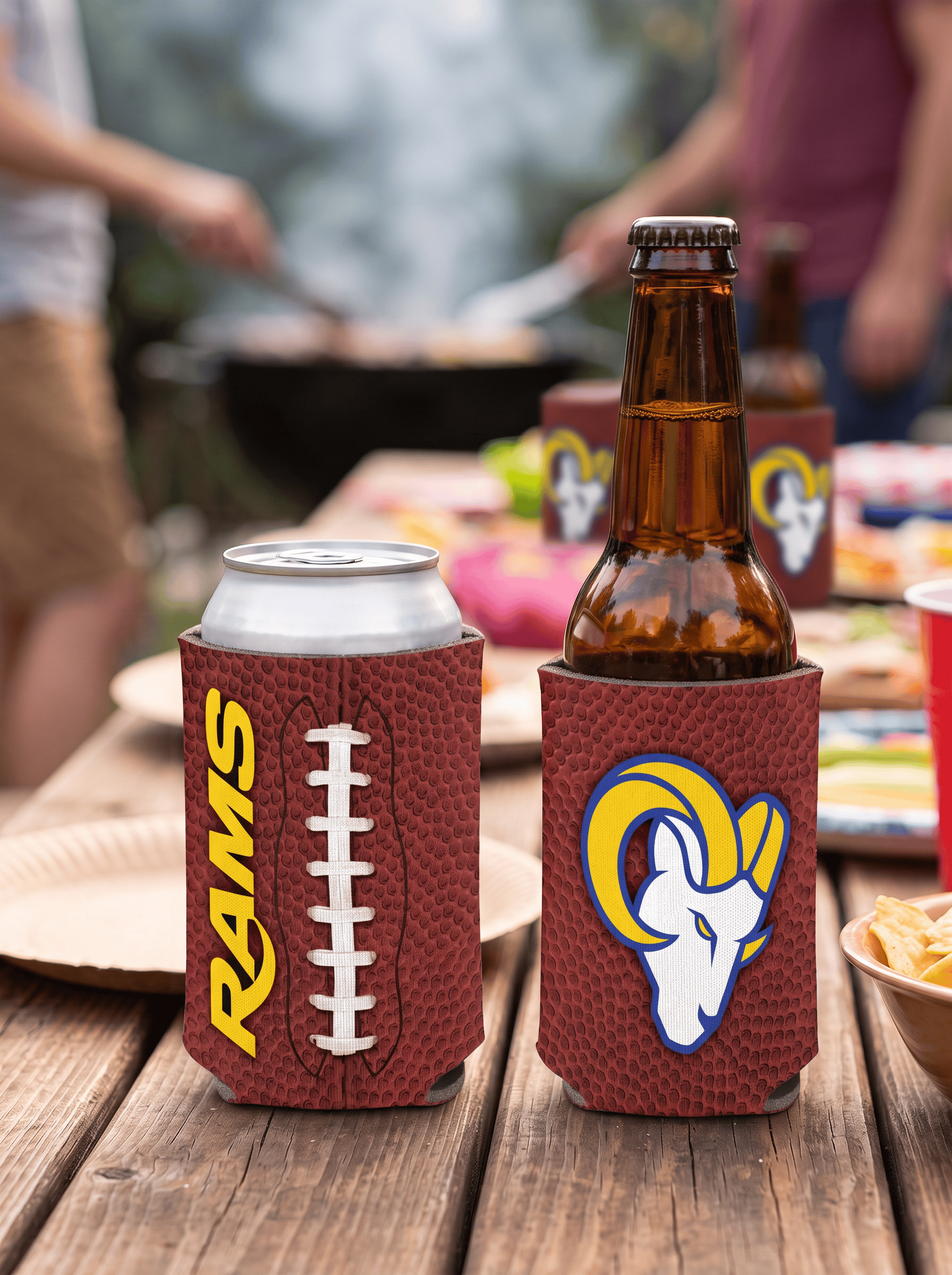 Wincraft Accessories Los Angeles Rams Wincraft NFL Football Can Cooler/Stubby Holder