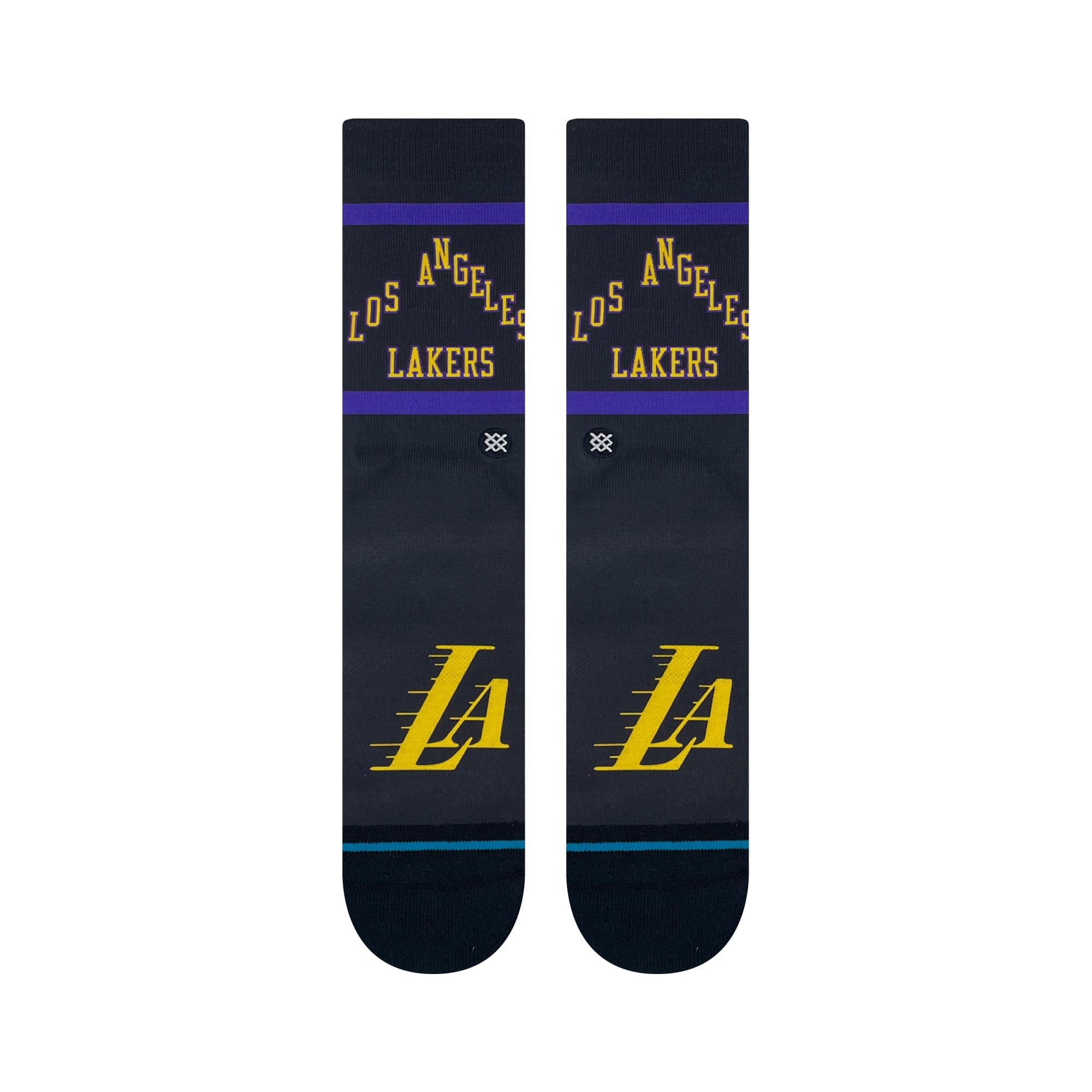 Stance Socks Large (9-12 US) Los Angles Lakers Stance NBA 24 City Edition Crew Socks