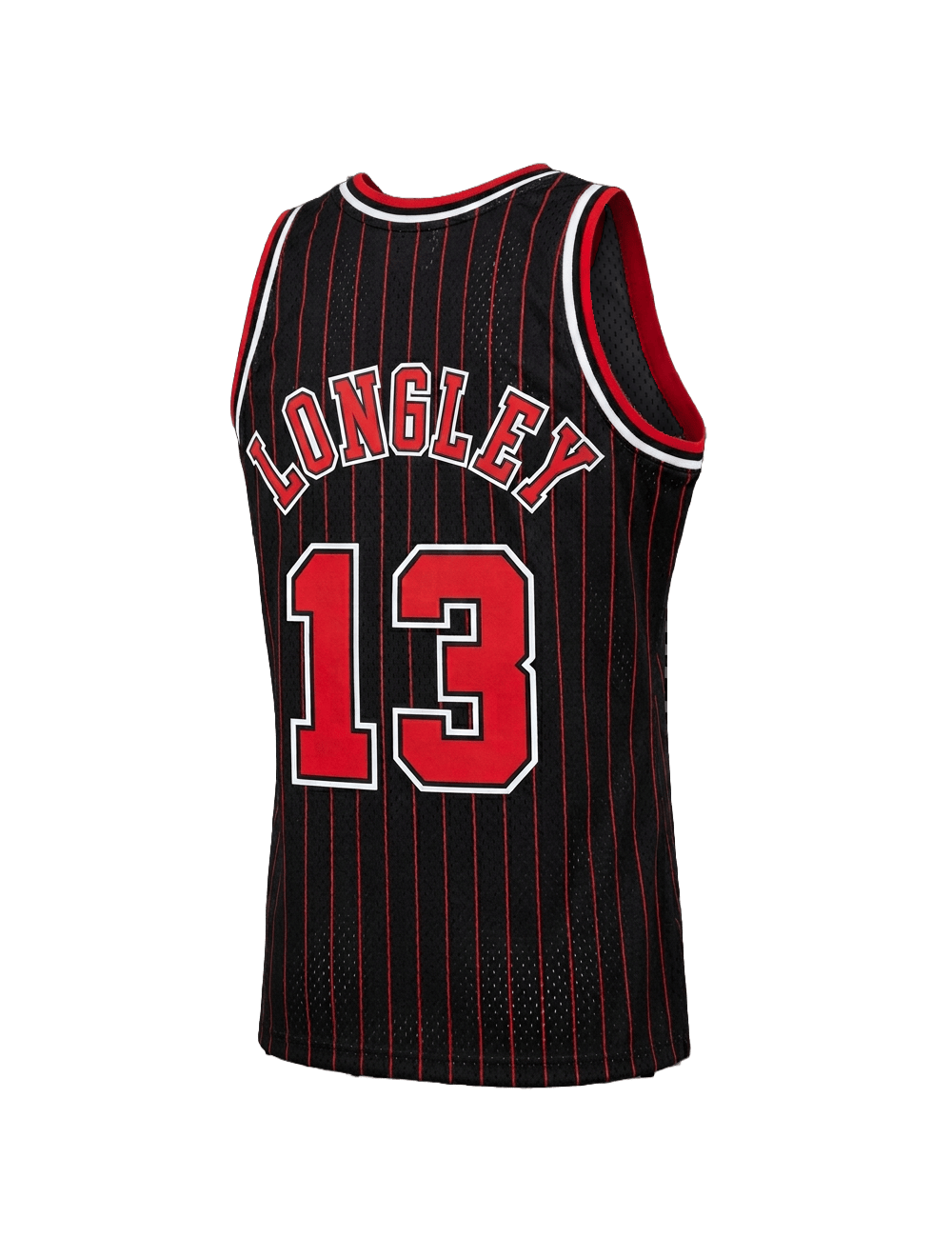 Mitchell And Ness Jerseys Luc Longley Chicago Bulls Mitchell & Ness NBA 95-96 Alt HWC Swingman Jersey - Black