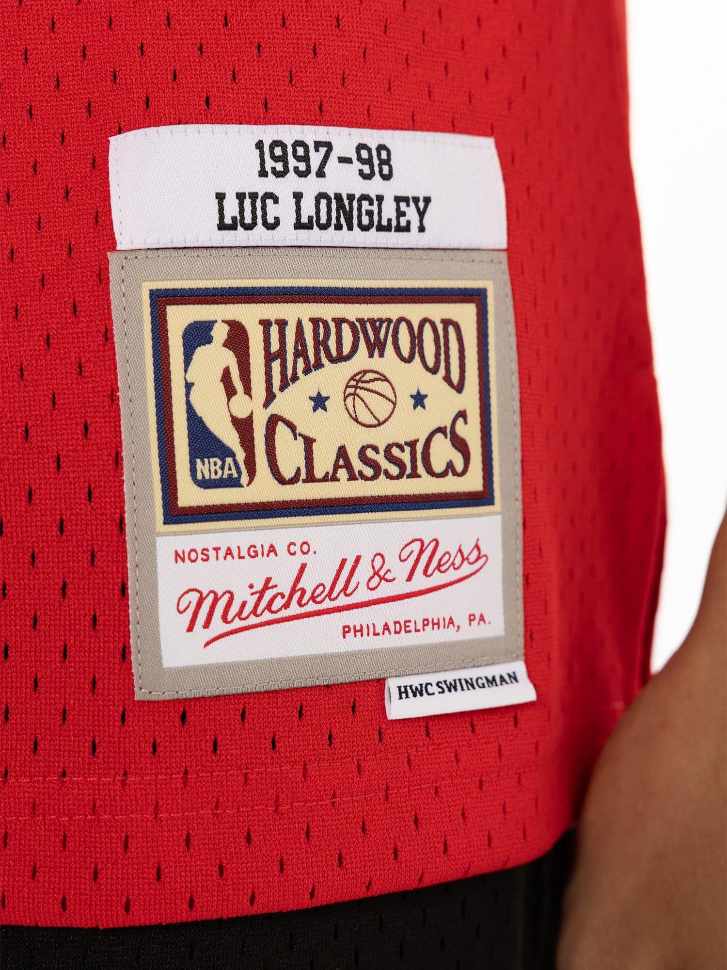 Mitchell And Ness Jerseys Luc Longley Chicago Bulls Mitchell & Ness NBA 97-98 Swingman Jersey - Red