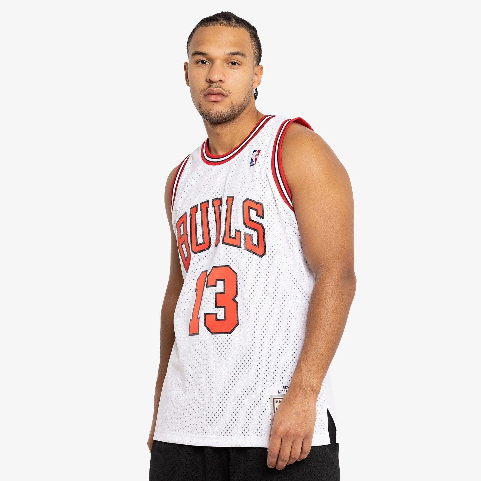 Mitchell And Ness Jerseys Luc Longley Chicago Bulls Mitchell & Ness NBA 97-98 Swingman Jersey - White