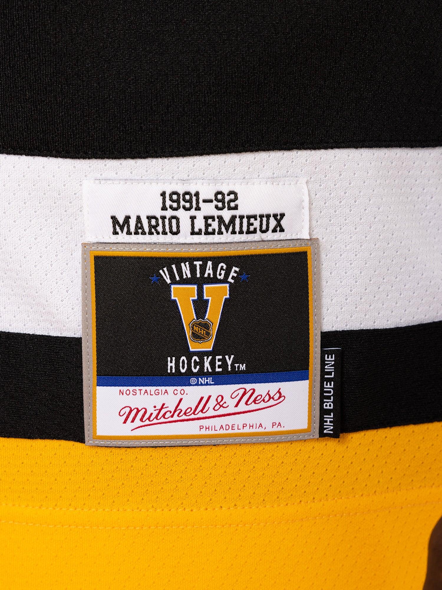 Mitchell And Ness Jerseys Mario Lemieux Pittsburgh Penguins Mitchell & Ness NHL 91-92 Blue Line Jersey