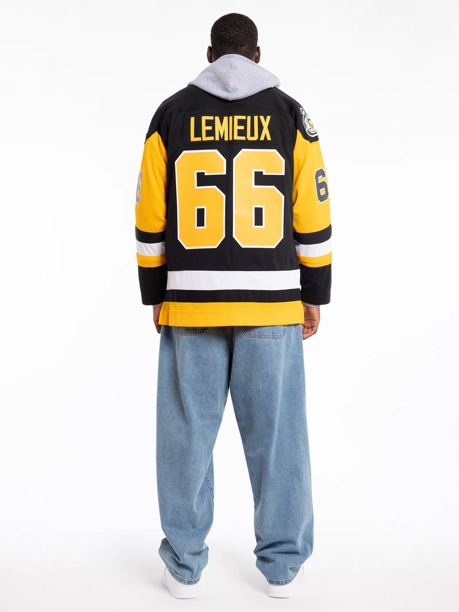 Mitchell And Ness Jerseys Mario Lemieux Pittsburgh Penguins Mitchell & Ness NHL 91-92 Blue Line Jersey