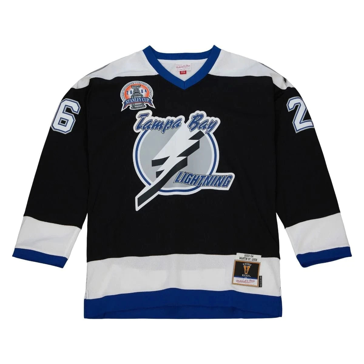 Mitchell And Ness Jerseys Martin St Louis Tampa Bay Lightning Mitchell & Ness NHL 03-04 Blue Line Jersey - Black