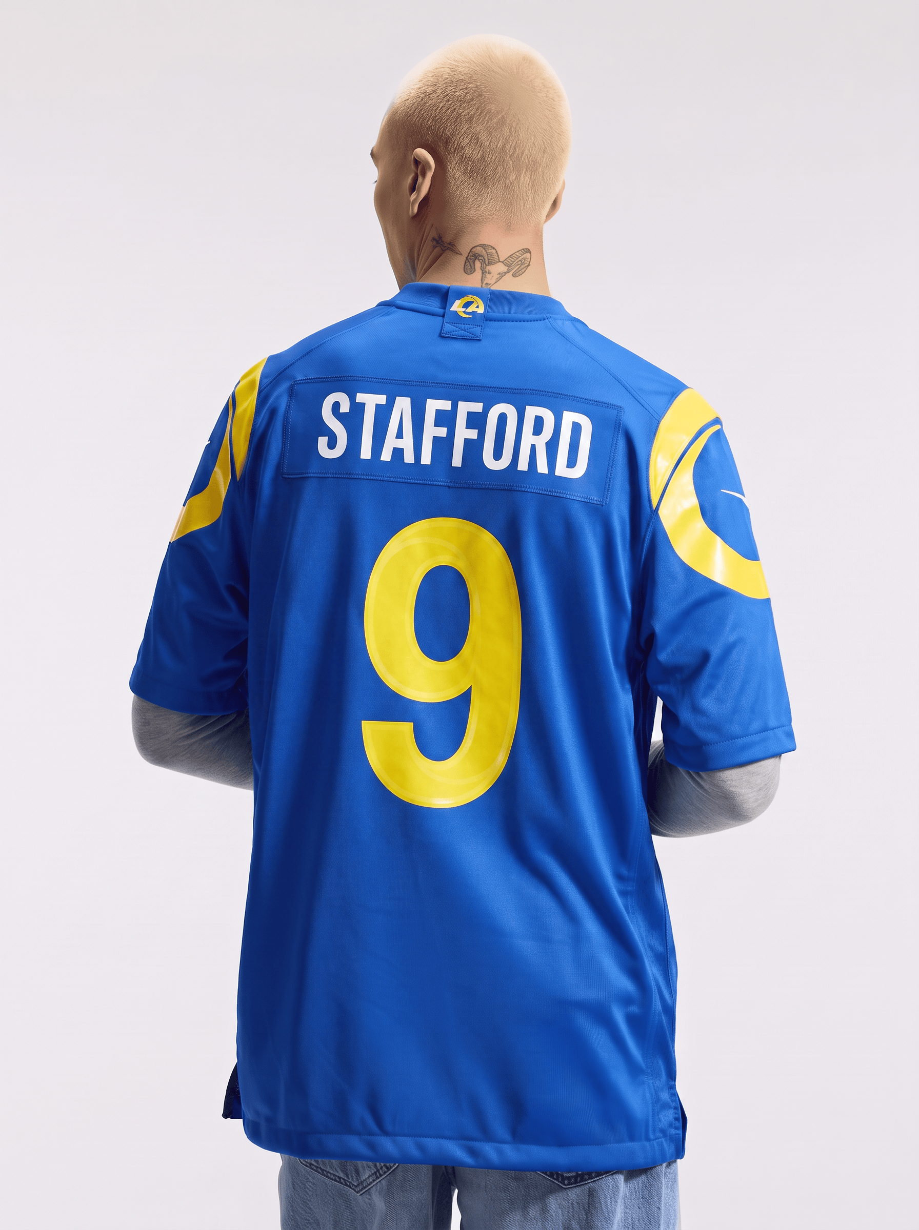 Nike Jerseys Matthew Stafford Los Angeles Rams Nike NFL Game Jersey - Blue