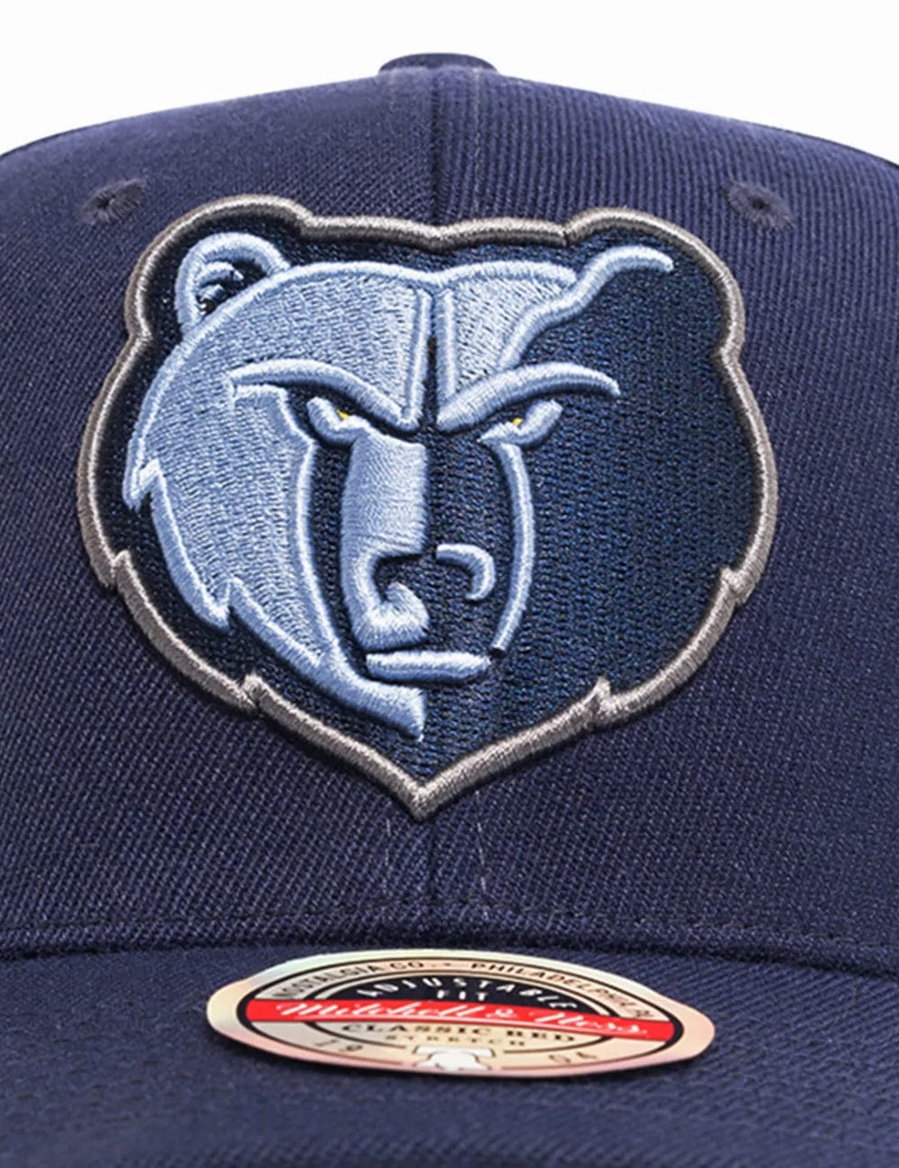 Mitchell And Ness Caps Memphis Grizzlies Mitchell & Ness NBA Team 2.0 Pro Crown Snapback Hat - Navy