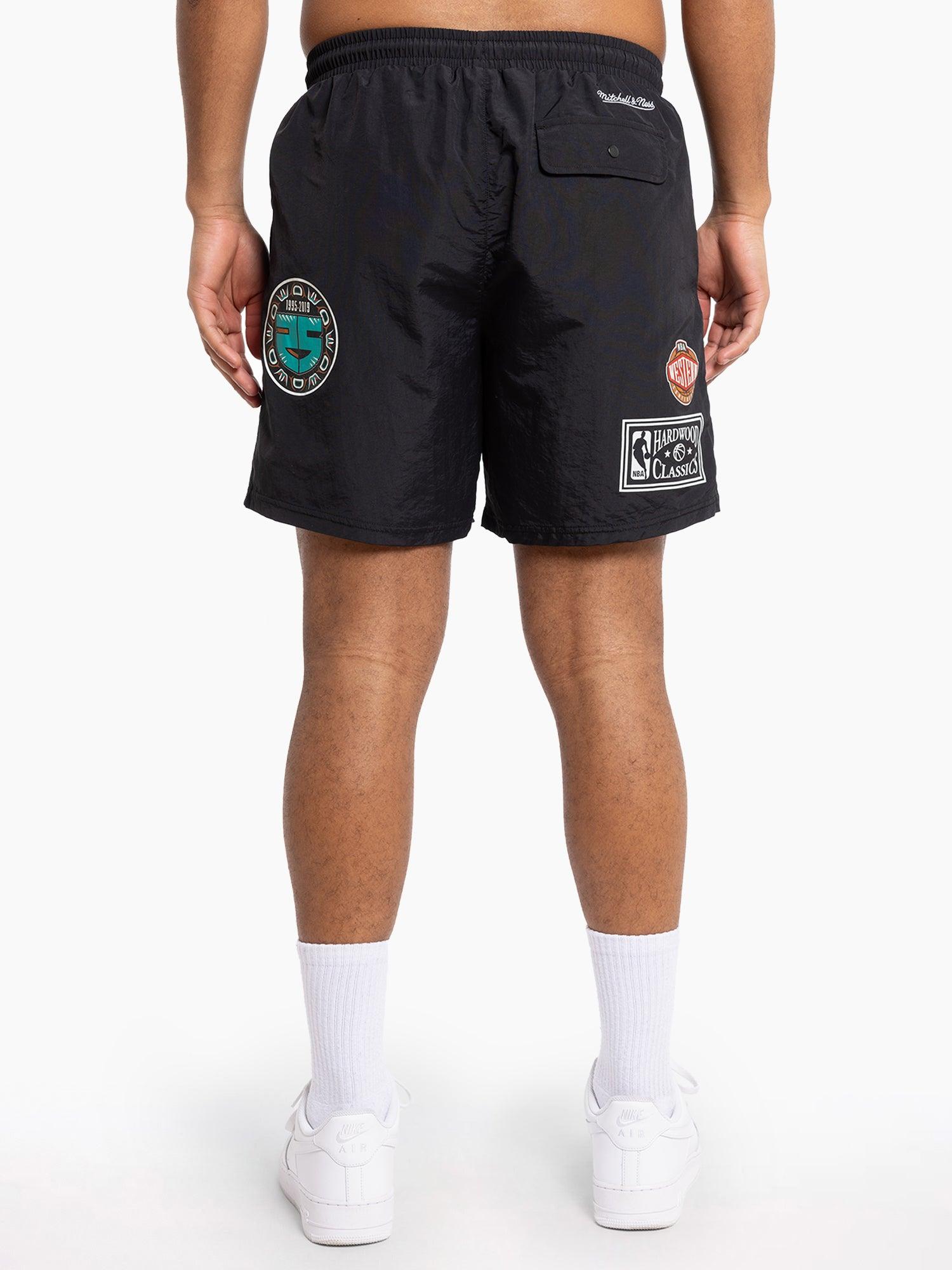 Mitchell And Ness Shorts Memphis Grizzlies Mitchell & Ness NBA Where You At Nylon Shorts - Black