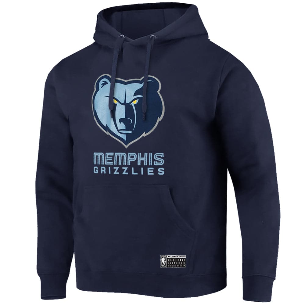 NBA Essentials Jumpers Memphis Grizzlies NBA Essentials Logo Hoodie Jumper - Navy