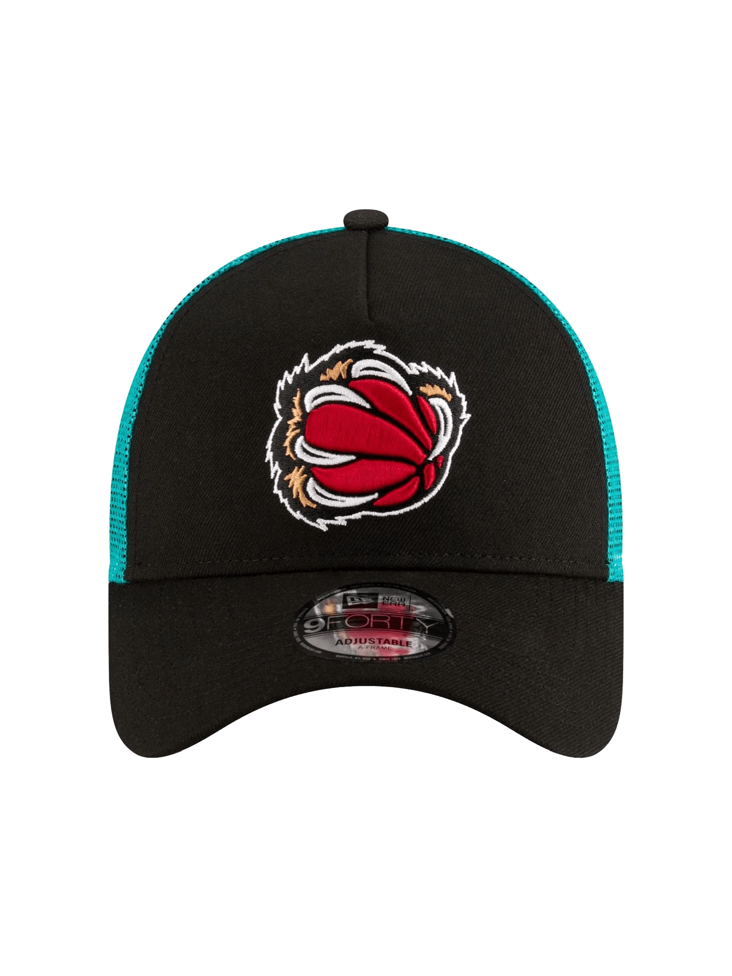 New Era Caps Memphis Grizzlies New Era NBA Classic 9FORTY A-Frame Trucker Snapback Hat - Black