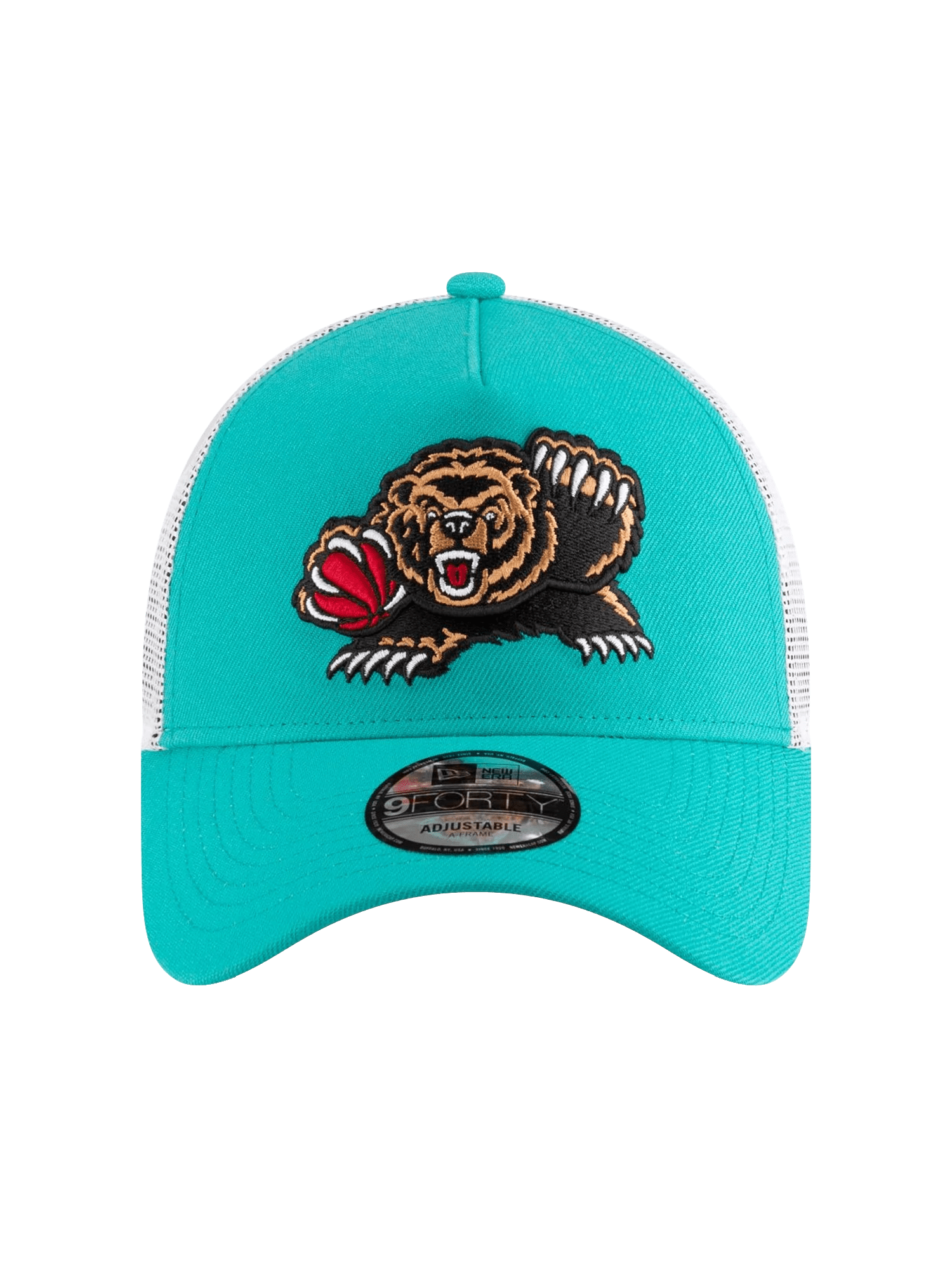 New Era Caps Memphis Grizzlies New Era NBA Classic 9FORTY A-Frame Trucker Snapback Hat - Turquoise