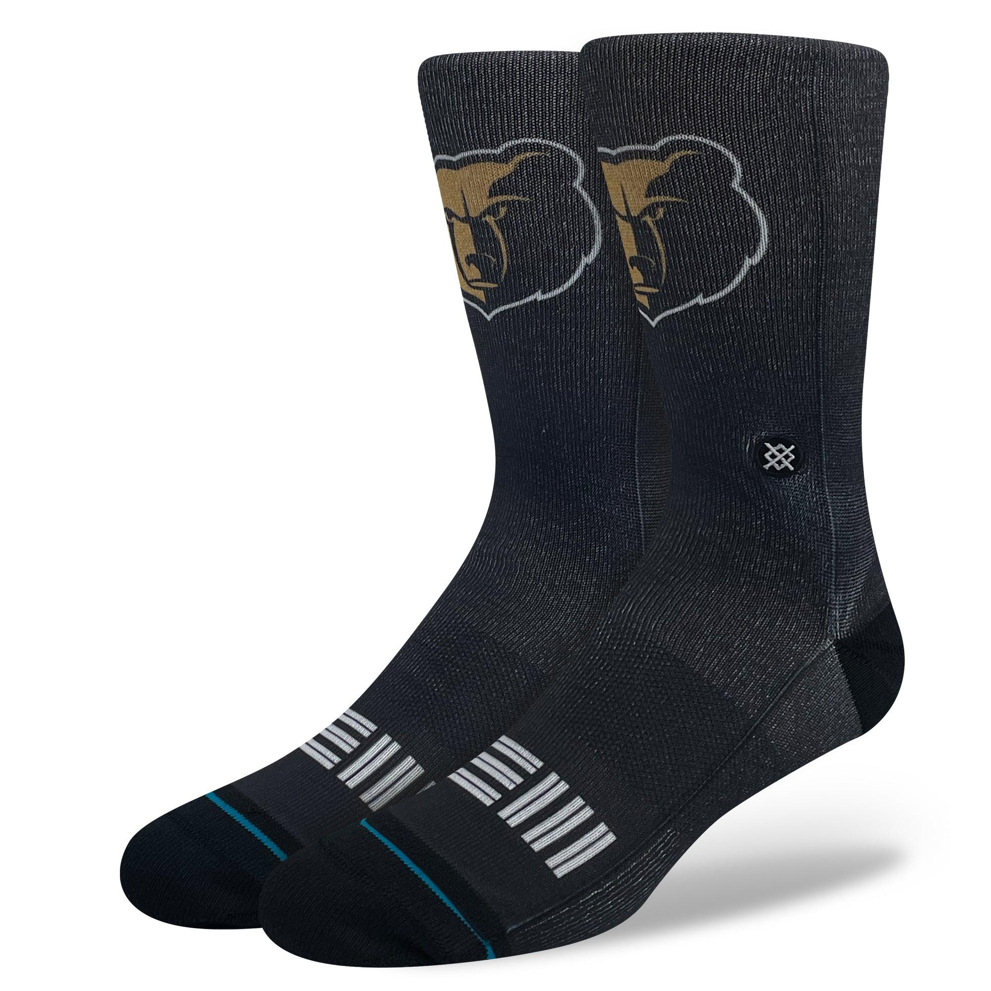 Stance Socks Large (9-12 US) Memphis Grizzlies Stance NBA 24 City Edition Crew Socks