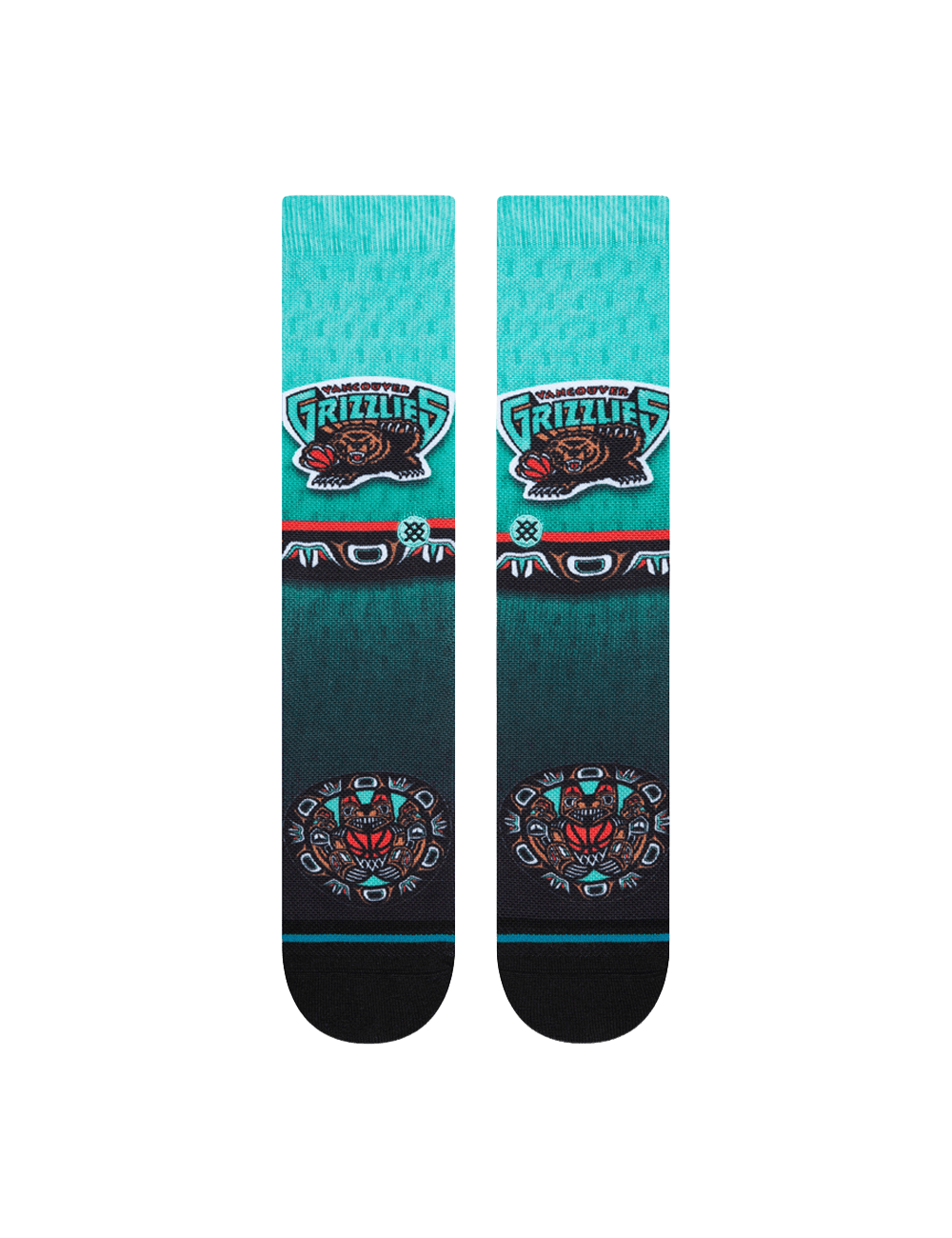 Stance Socks Large (9-12 US) Memphis Grizzlies Stance NBA HWC Throwback Grade Crew Socks