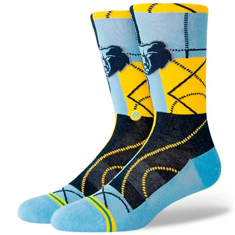 Stance Socks Large (9-12 US) Memphis Grizzlies Stance NBA Zone Crew Socks - Blue
