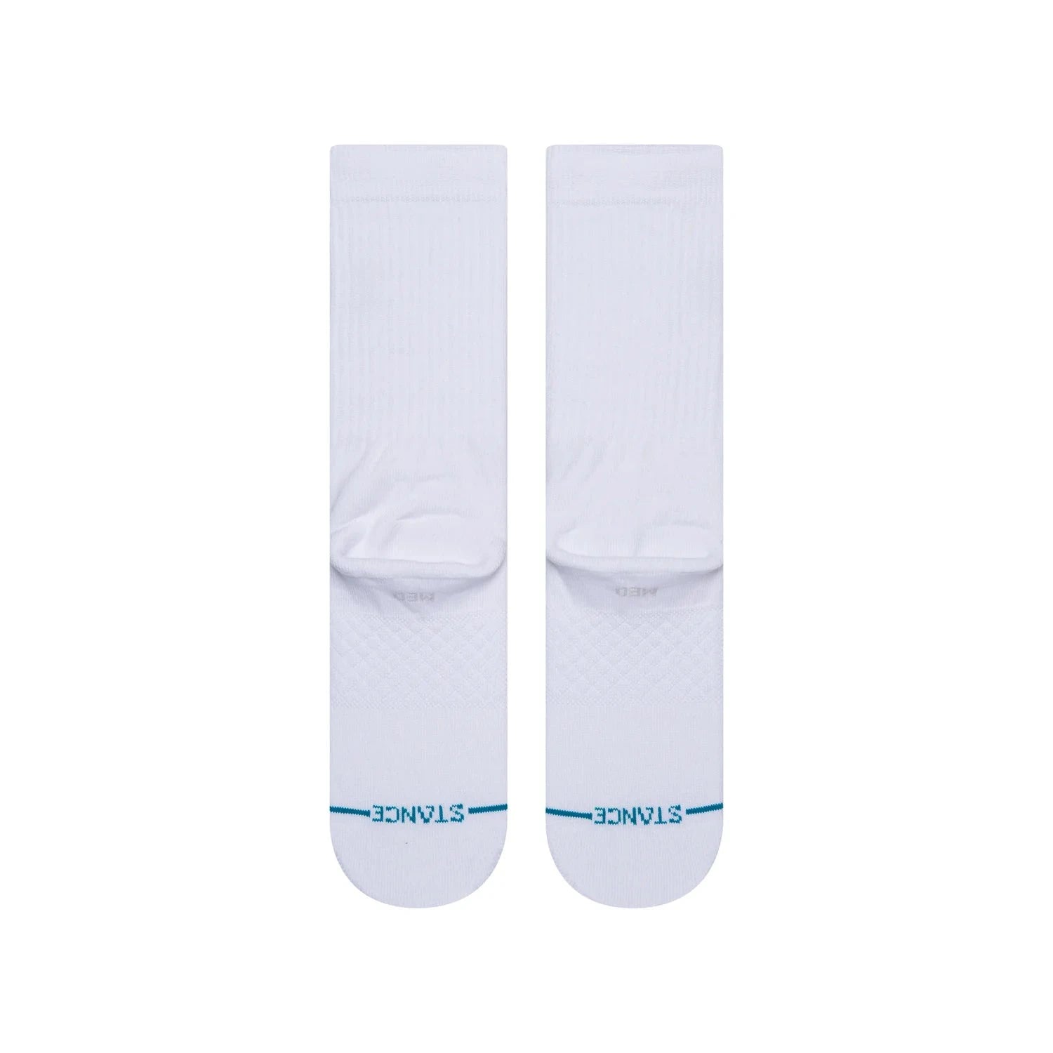 Stance Socks Large (9-12 US) Mens NBA Logoman Stance Black & White Crew Socks - White
