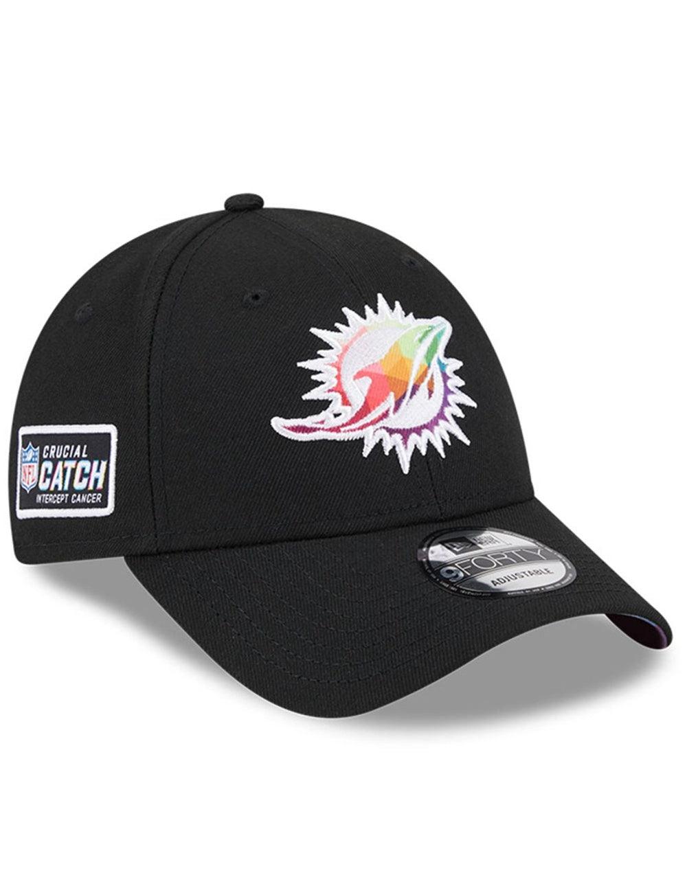 New Era Caps Miami Dolphins New Era NFL 23 Crucial Catch 9FORTY Snapback Hat - Black