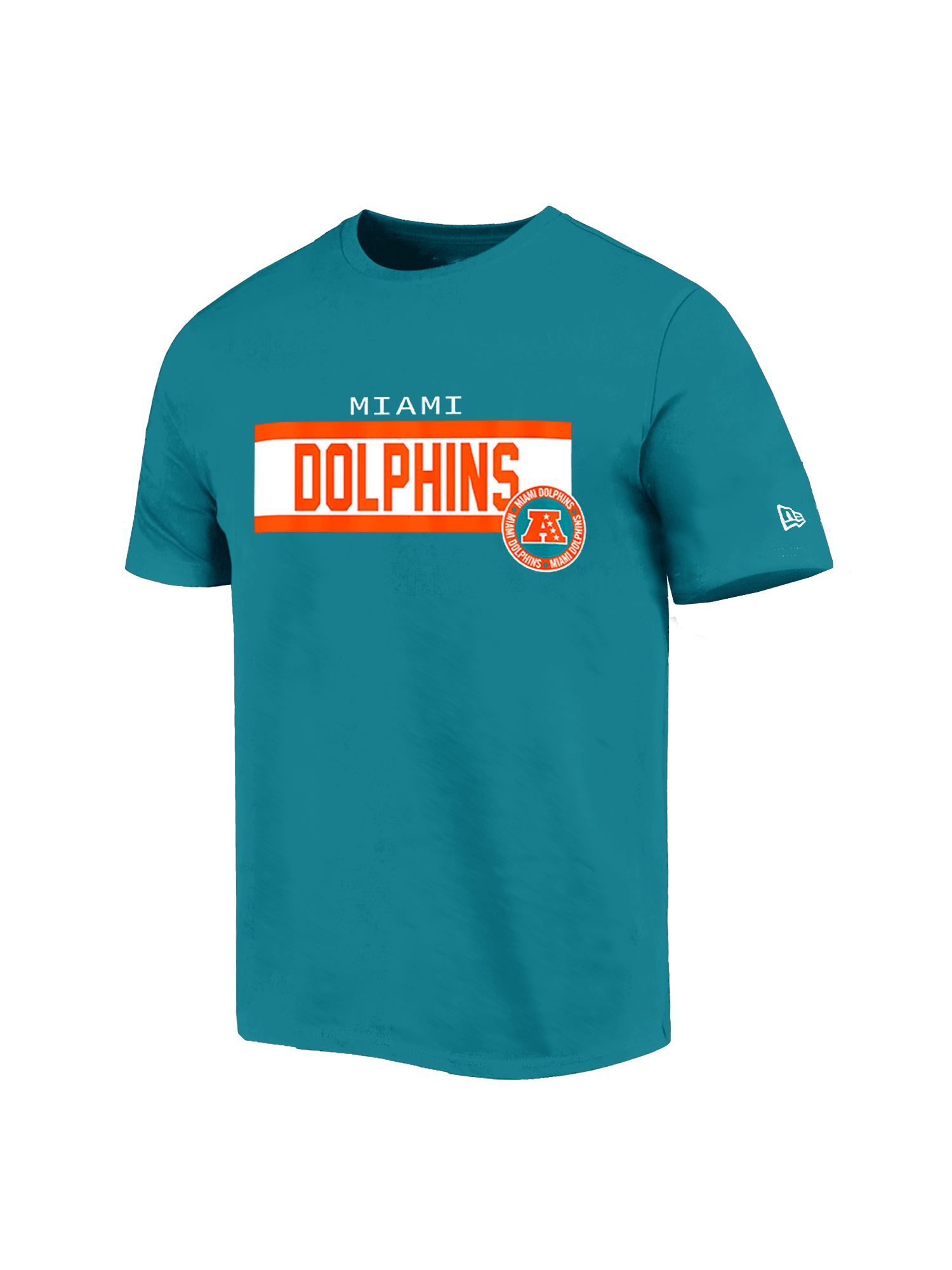 New Era T-Shirts Miami Dolphins New Era NFL 24 Sideline T-Shirt - Aqua