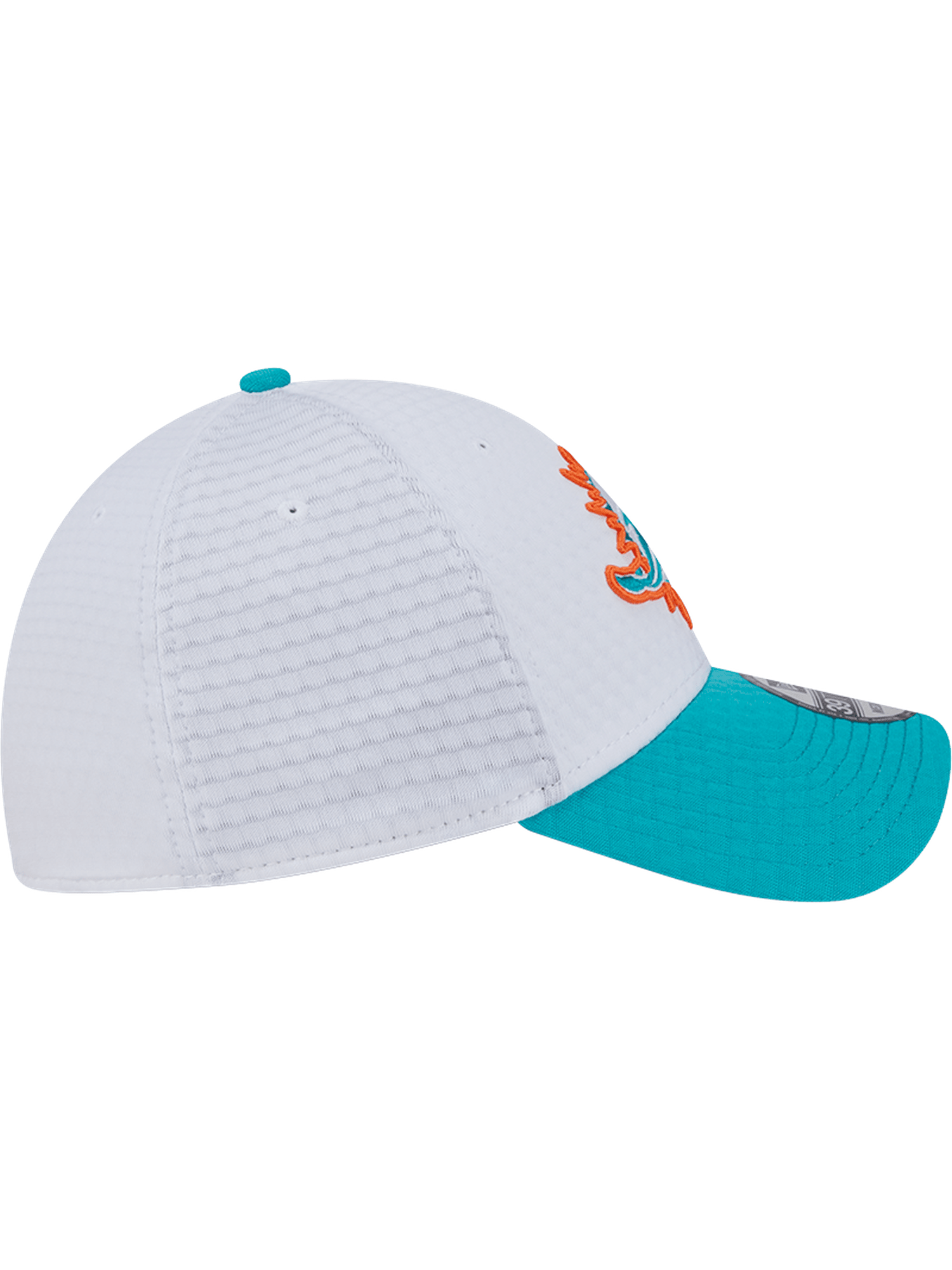 New Era Caps Miami Dolphins New Era NFL 24 Training 39THIRTY Stretch-Fit Hat - White