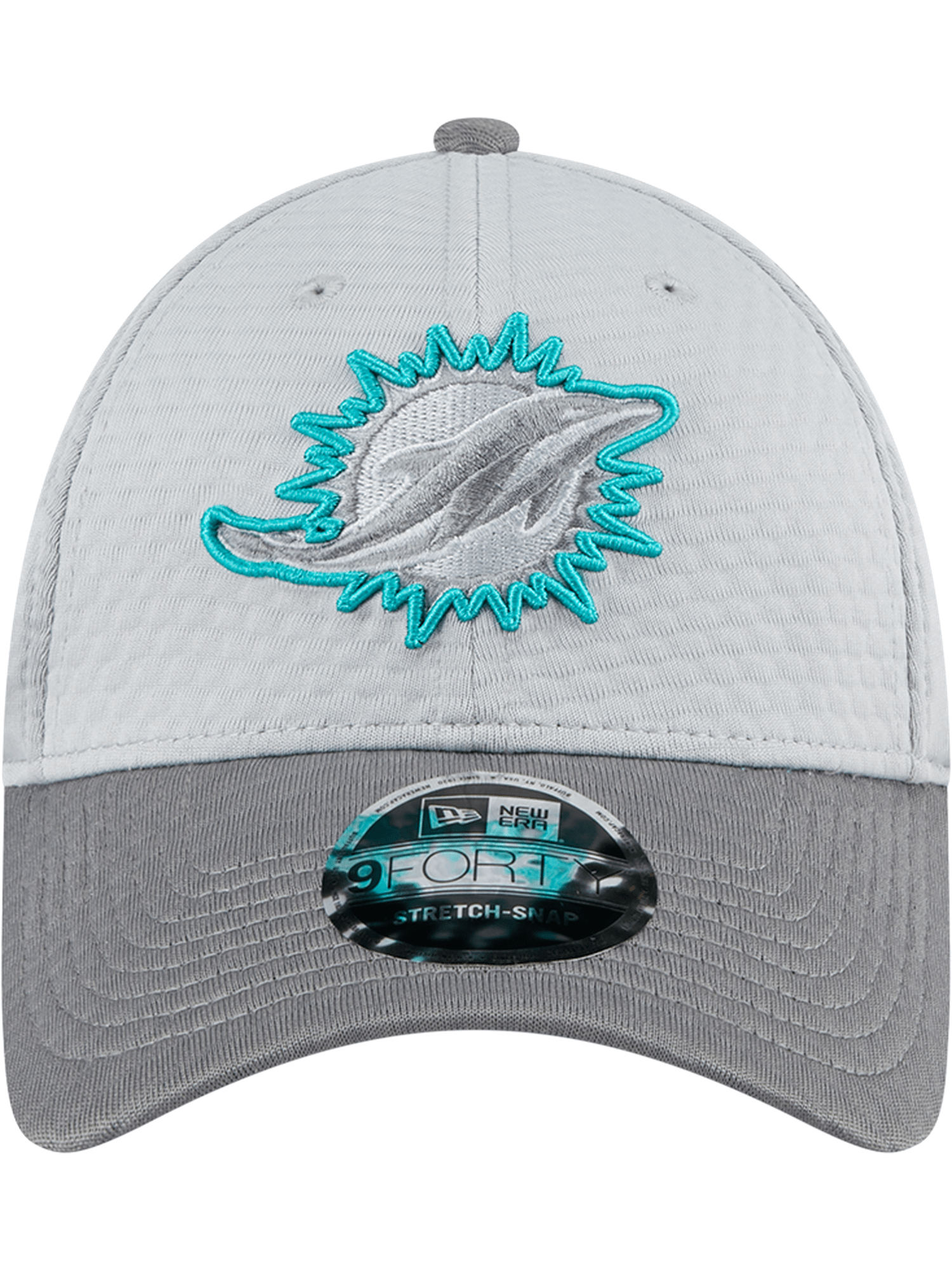 New Era Caps Miami Dolphins New Era NFL 24 Training 9FORTY Stretch-Snapback Hat - Grey