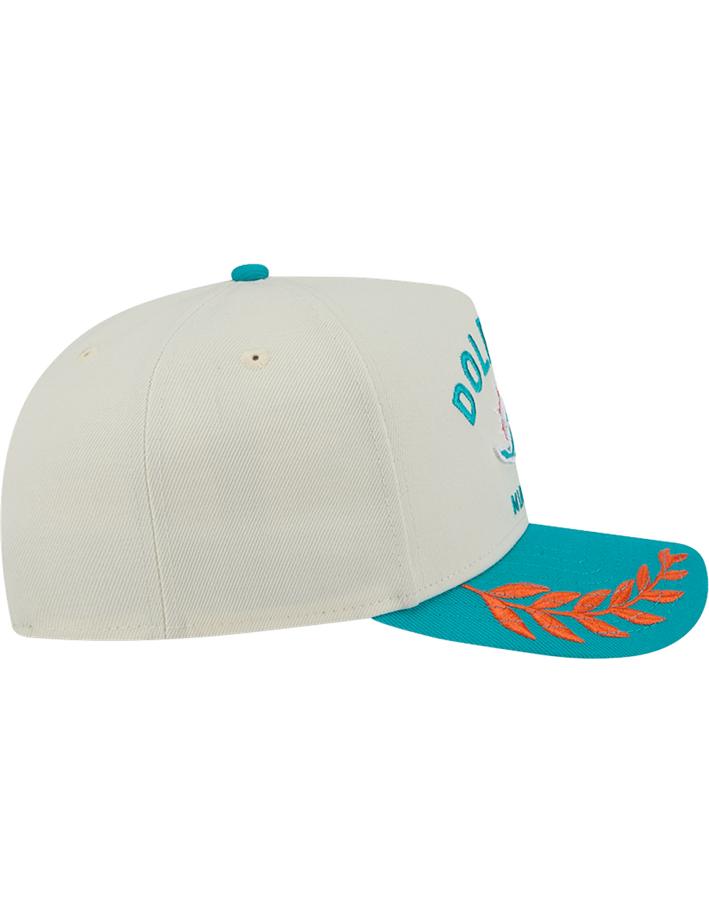 New Era Caps Miami Dolphins New Era NFL 25 Draft Pre-Curved 9FIFTY A-Frame Snapback Hat - Chrome