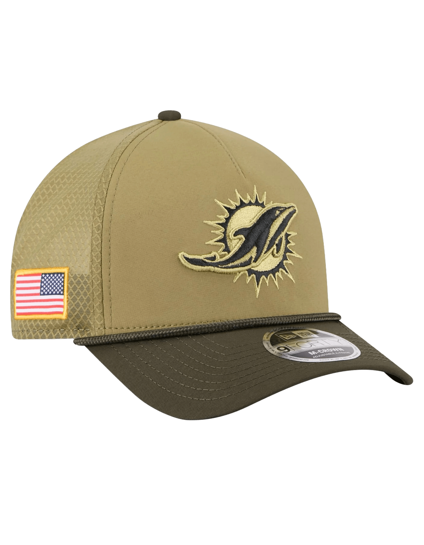 New Era Caps MIami Dolphins New Era NFL 25 Salute To Service 9FORTY M-Crown Snapback Hat