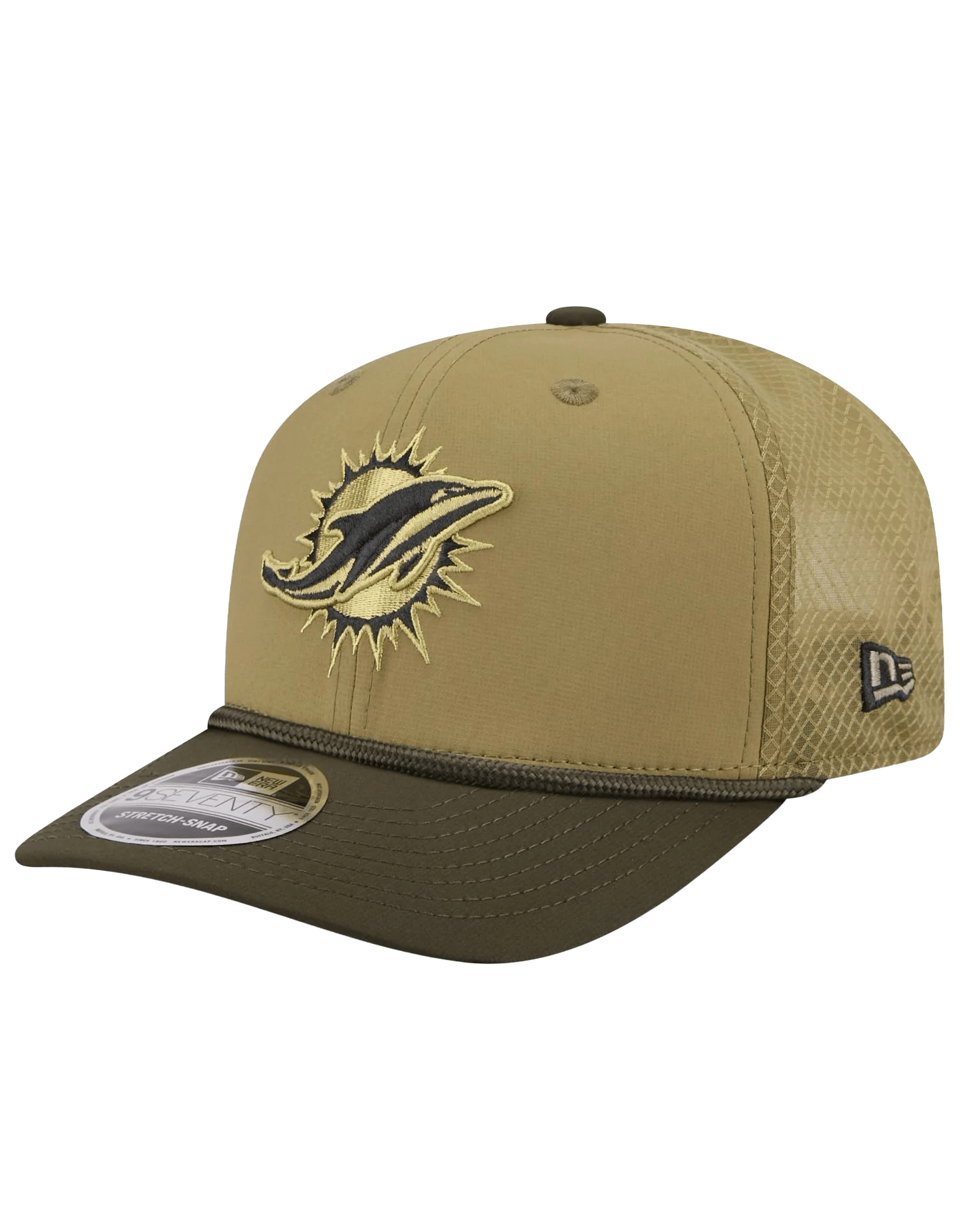 New Era Caps MIami Dolphins New Era NFL 25 Salute To Service 9SEVENTY Stretch-Snapback Hat