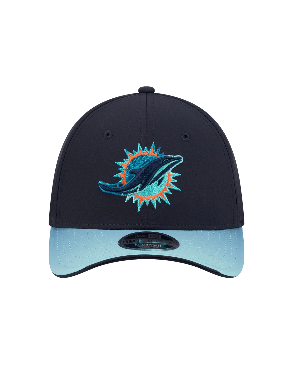 New Era Caps Miami Dolphins New Era NFL 26 Rivalries Sideline 39THIRTY M-Crown Stretch-Fit Hat