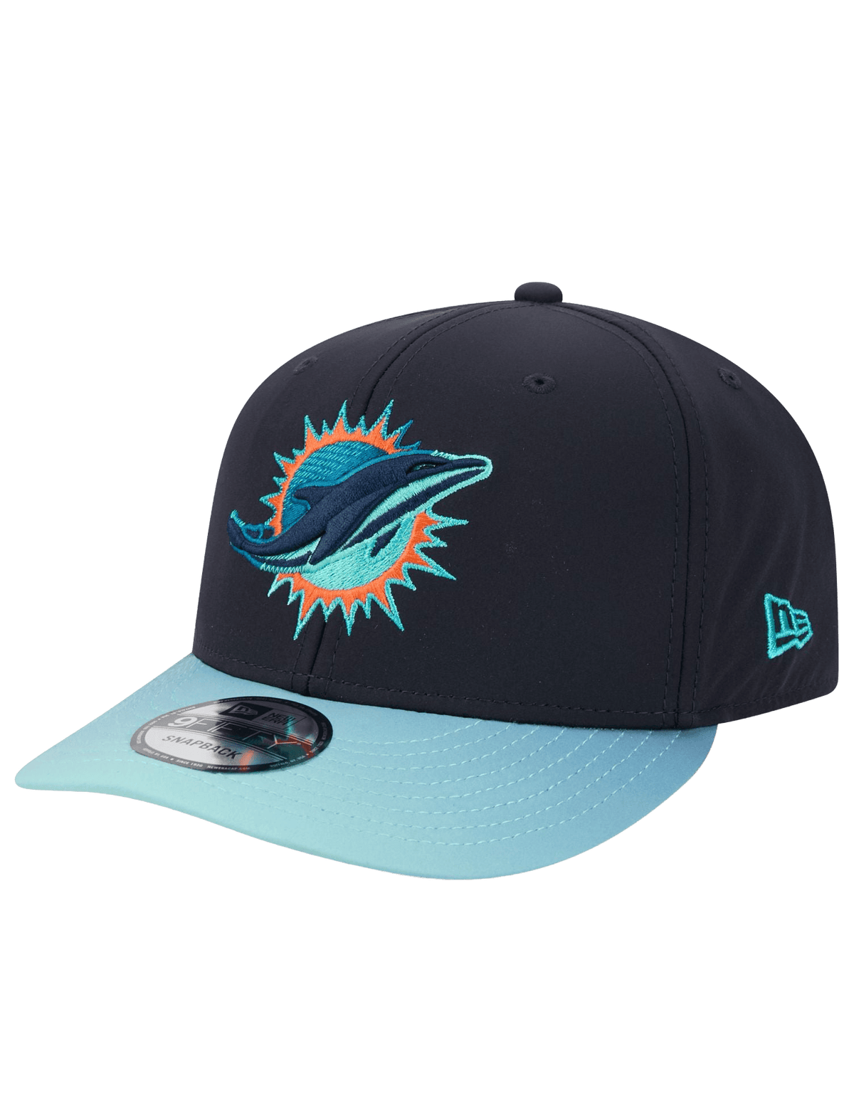 New Era Caps OSFM Miami Dolphins New Era NFL 26 Rivalries Sideline 9FIFTY Pre-Curved Snapback Hat