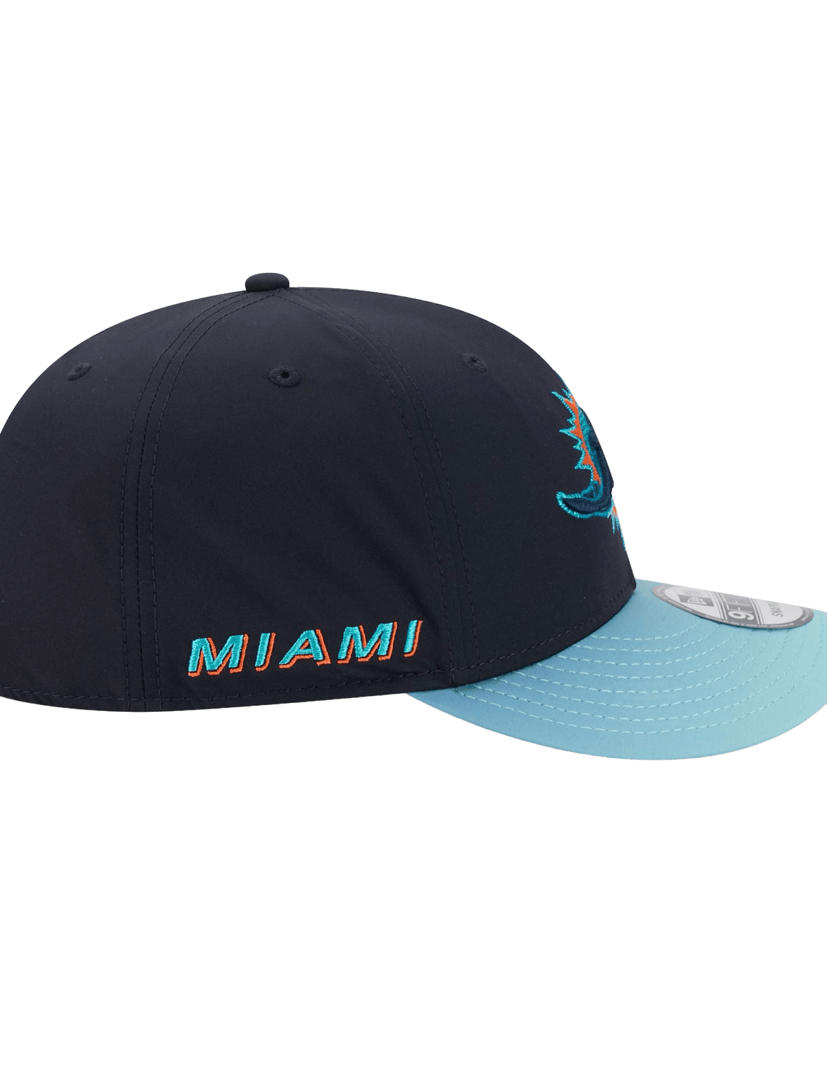 New Era Caps OSFM Miami Dolphins New Era NFL 26 Rivalries Sideline 9FIFTY Pre-Curved Snapback Hat
