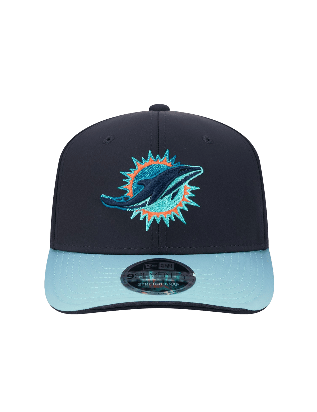 New Era Caps OSFM Miami Dolphins New Era NFL 26 Rivalries Sideline 9SEVENTY Stretch-Snapback Hat