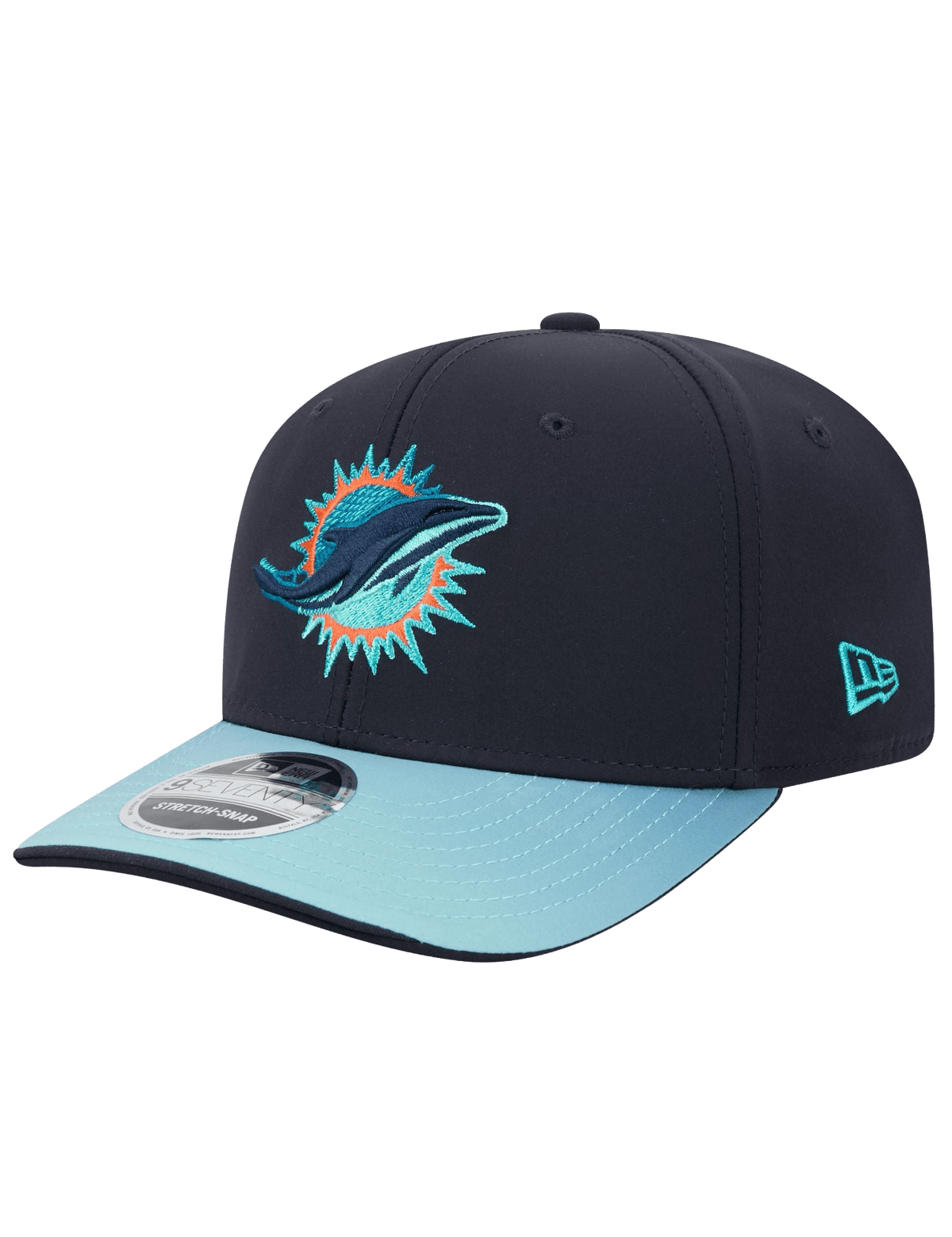 New Era Caps OSFM Miami Dolphins New Era NFL 26 Rivalries Sideline 9SEVENTY Stretch-Snapback Hat