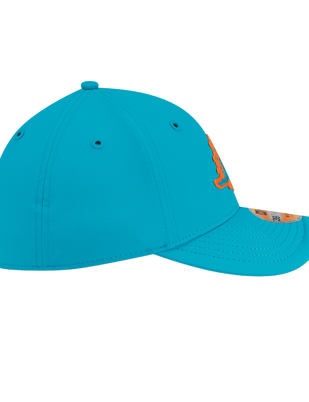 New Era Caps Miami Dolphins New Era NFL 26 Sideline 39THIRTY M-Crown Stretch-Fit Hat - Aqua