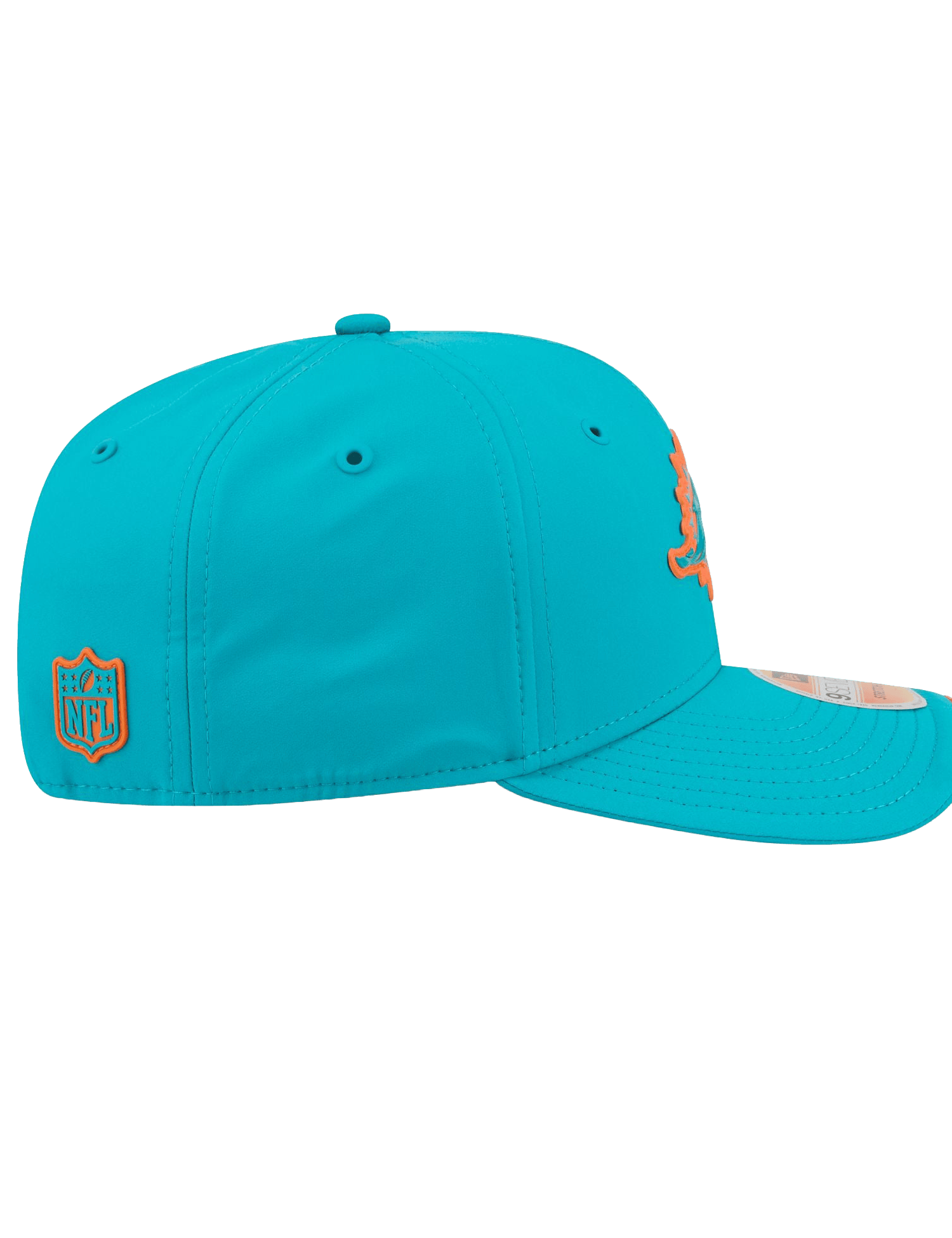 New Era Caps OSFM Miami Dolphins New Era NFL 26 Sideline 9SEVENTY Stretch-Snapback Hat - Light Aqua
