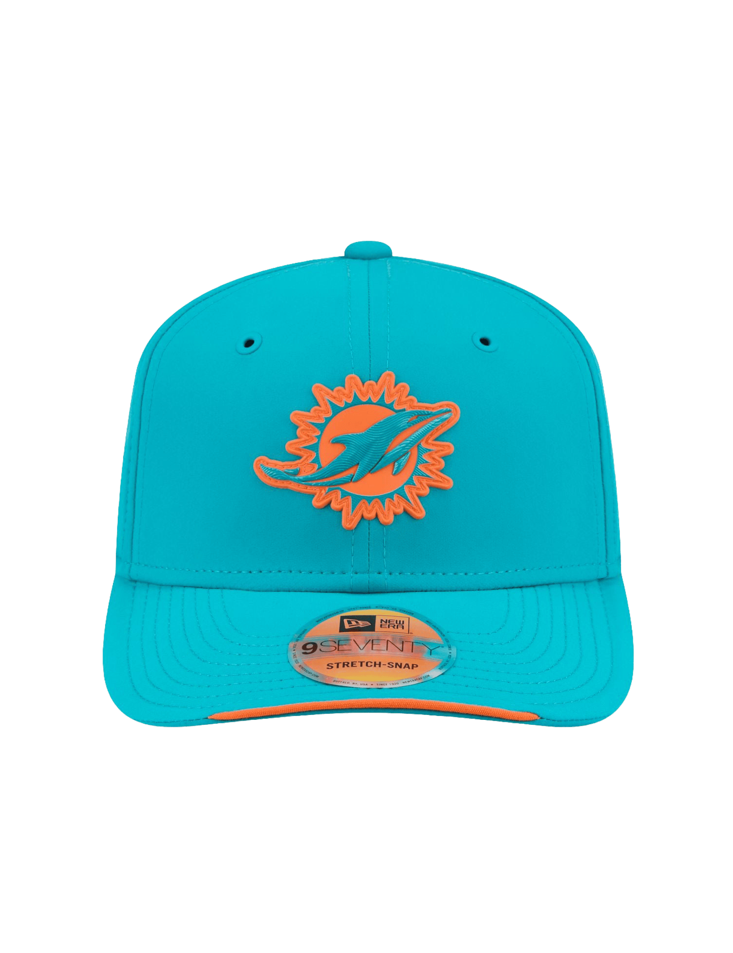New Era Caps OSFM Miami Dolphins New Era NFL 26 Sideline 9SEVENTY Stretch-Snapback Hat - Light Aqua