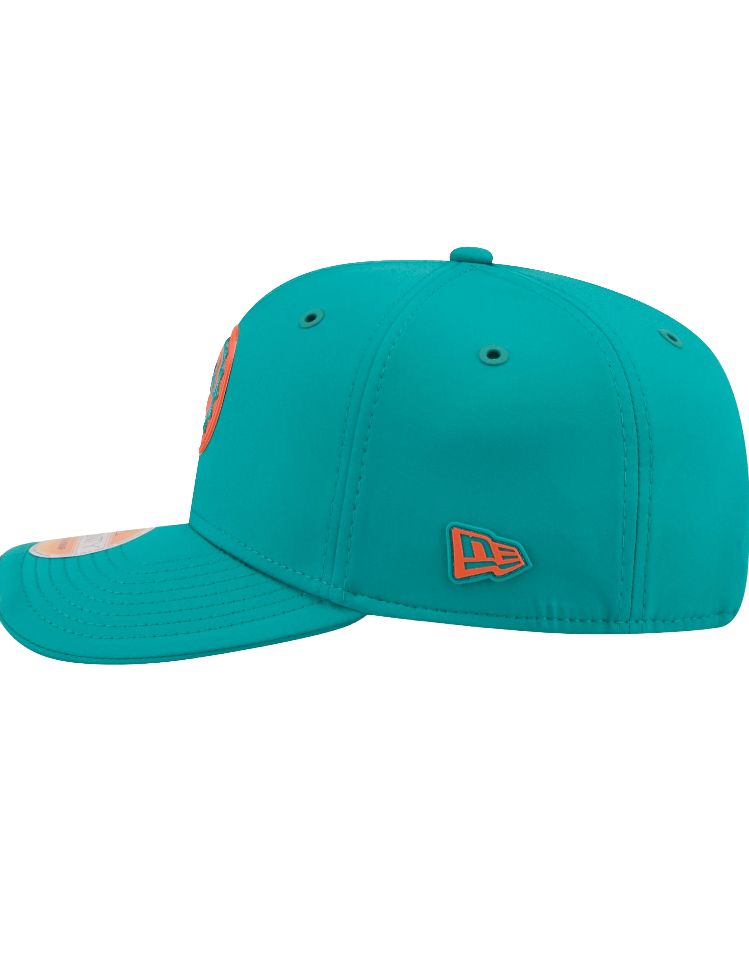 New Era Caps OSFM Miami Dolphins New Era NFL 26 Sideline Historic 9SEVENTY Stretch-Snapback Hat - Dark Aqua