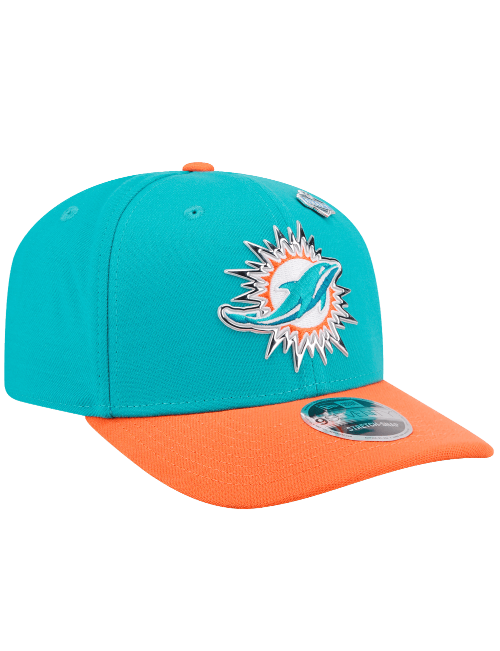 New Era Caps OSFM Miami Dolphins New Era NFL Draft 26 9SEVENTY Stretch-Snapback Hat