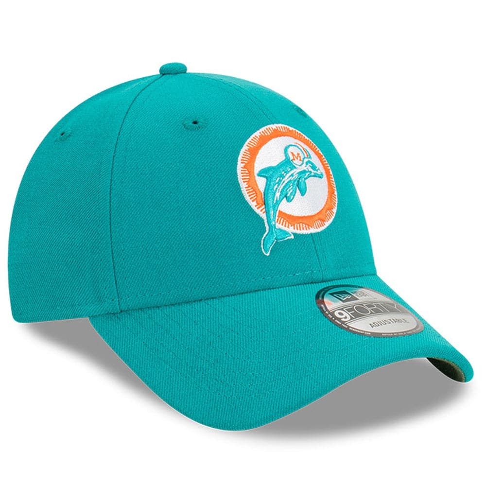 New Era Caps Miami Dolphins New Era NFL Historic 9TWENTY Strapback Hat - Teal