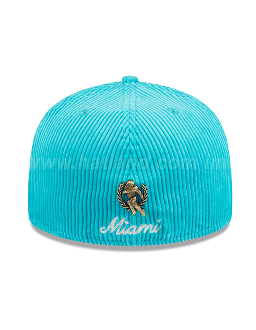 New Era Caps Miami Dolphins New Era NFL Letterman Pin Corduroy 59FIFTY Fitted Hat - Teal